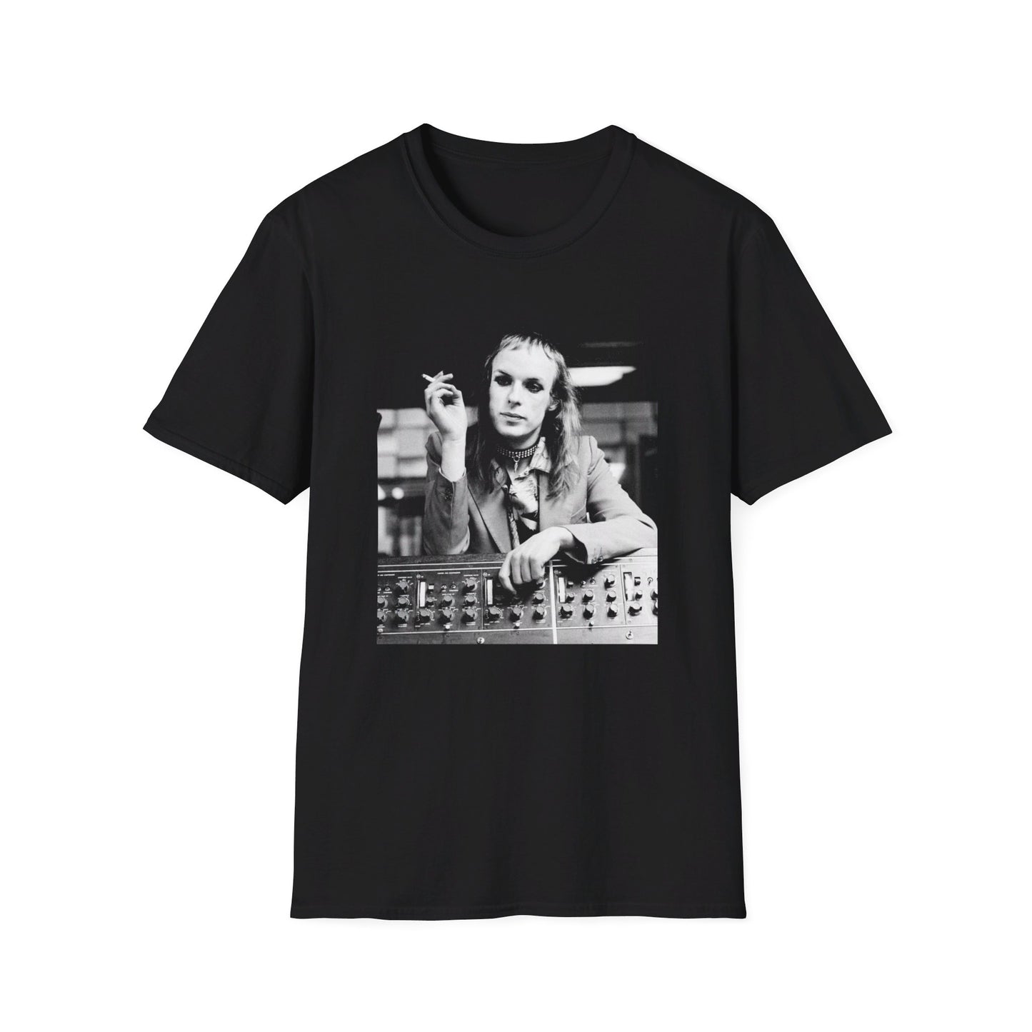 brian eno smoking at the console tshirt