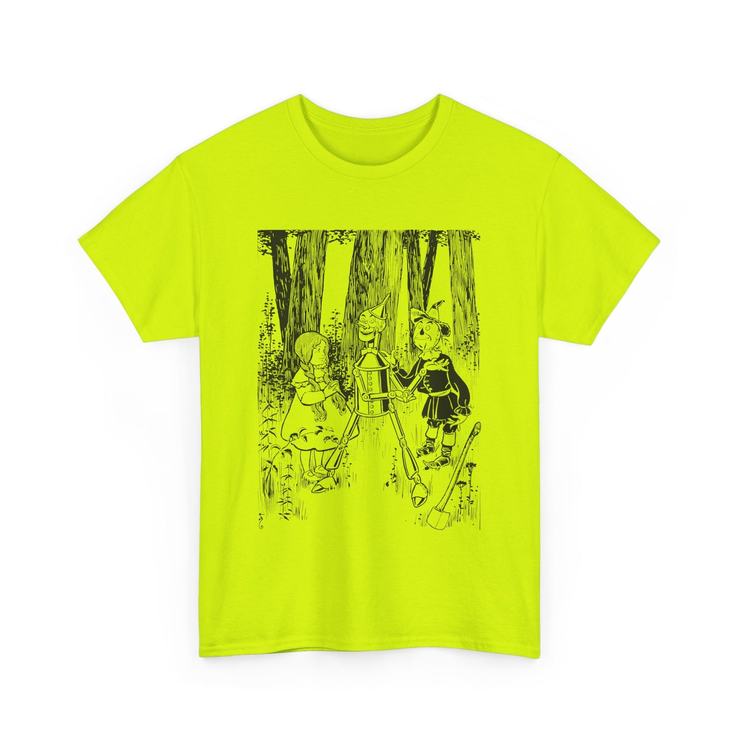 1900 w.w denslow's illustration for the wonderful wizard of oz dorothy and friends in forest tshirt