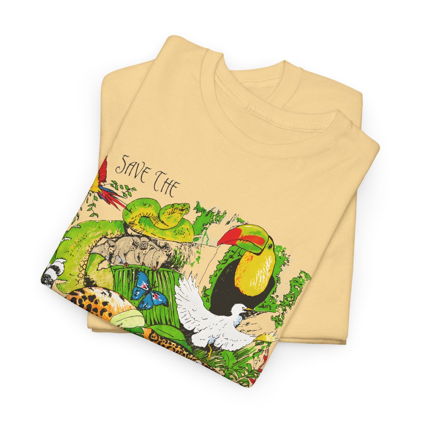 1993 vintage save the rainforest reproduction tshirt