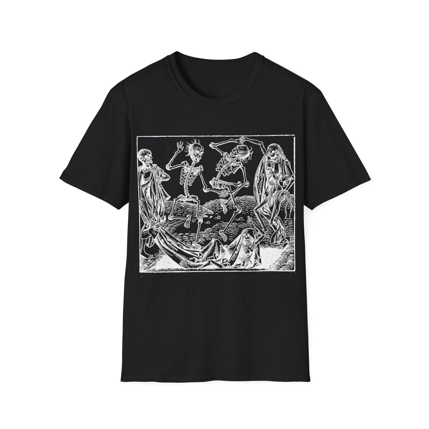 1493 michael wolgemut's dance of death tshirt