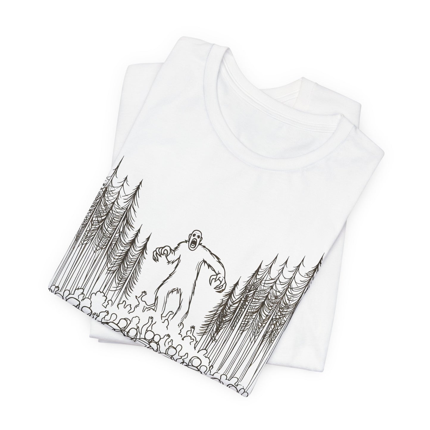 sasquatch attacks tshirt
