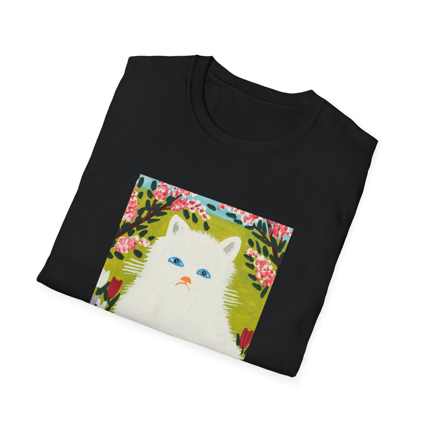 maud lewis canadian folk artist white cat tshirt