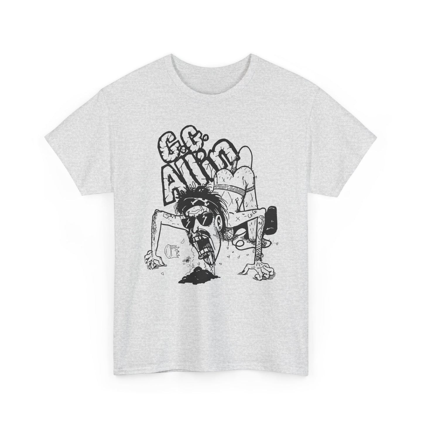 1990s gg allin show poster custom edit tshirt