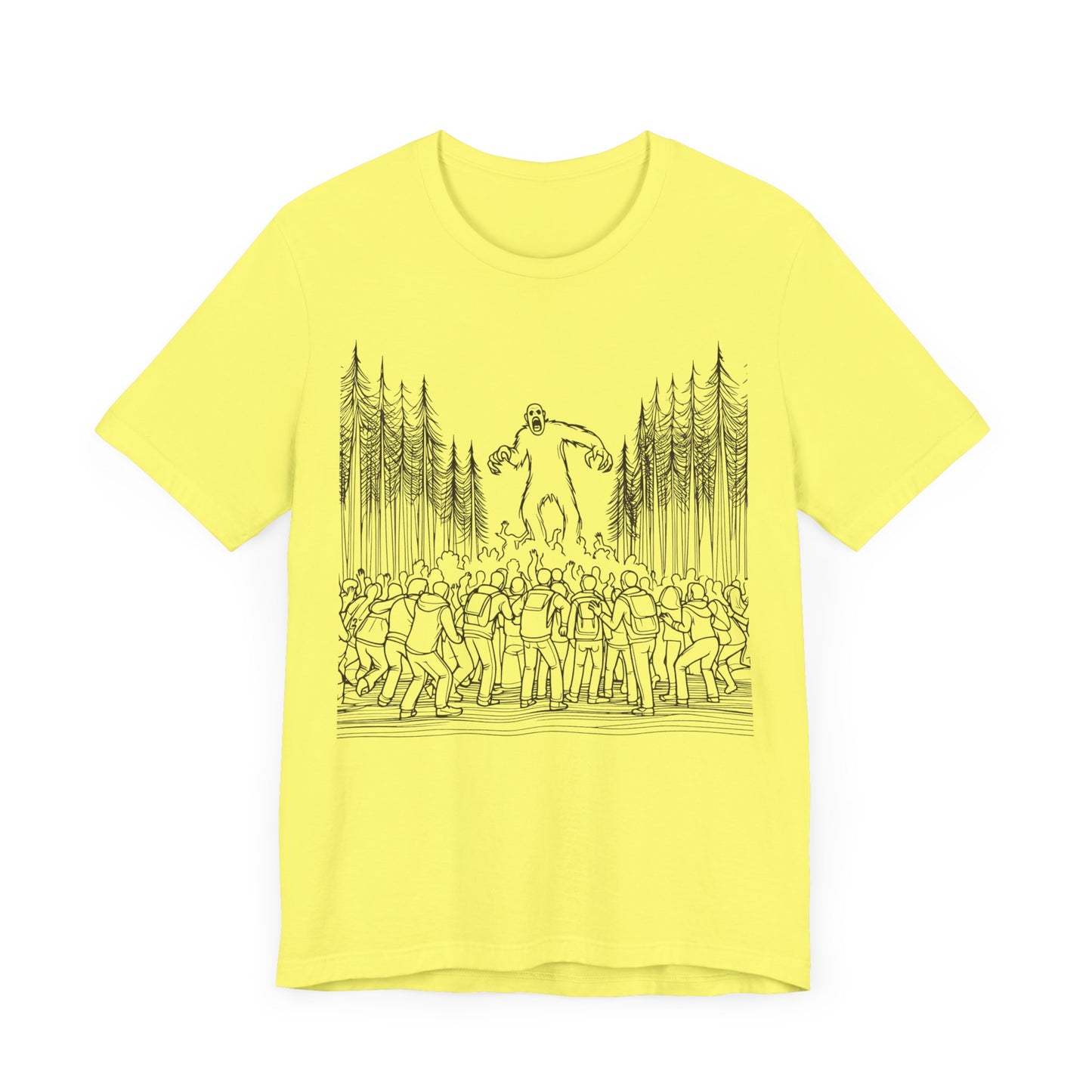 sasquatch attacks tshirt