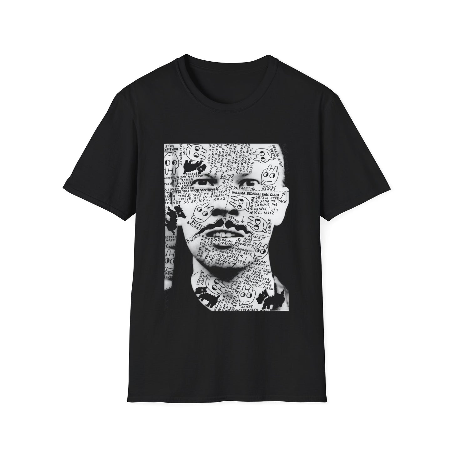 ray johnson's face tshirt