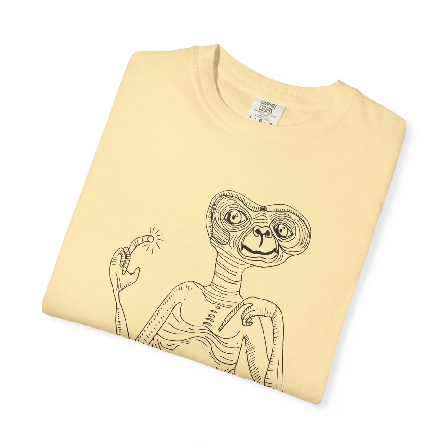 original drawing E.T the extraterrestrial tshirt on comfort colors