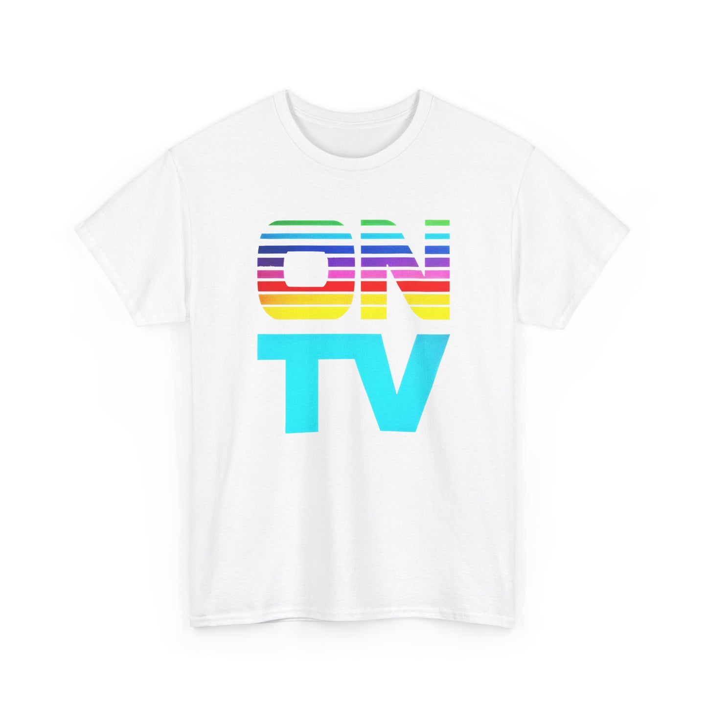 1970s vintage on tv subscription service logo custom edit tshirt