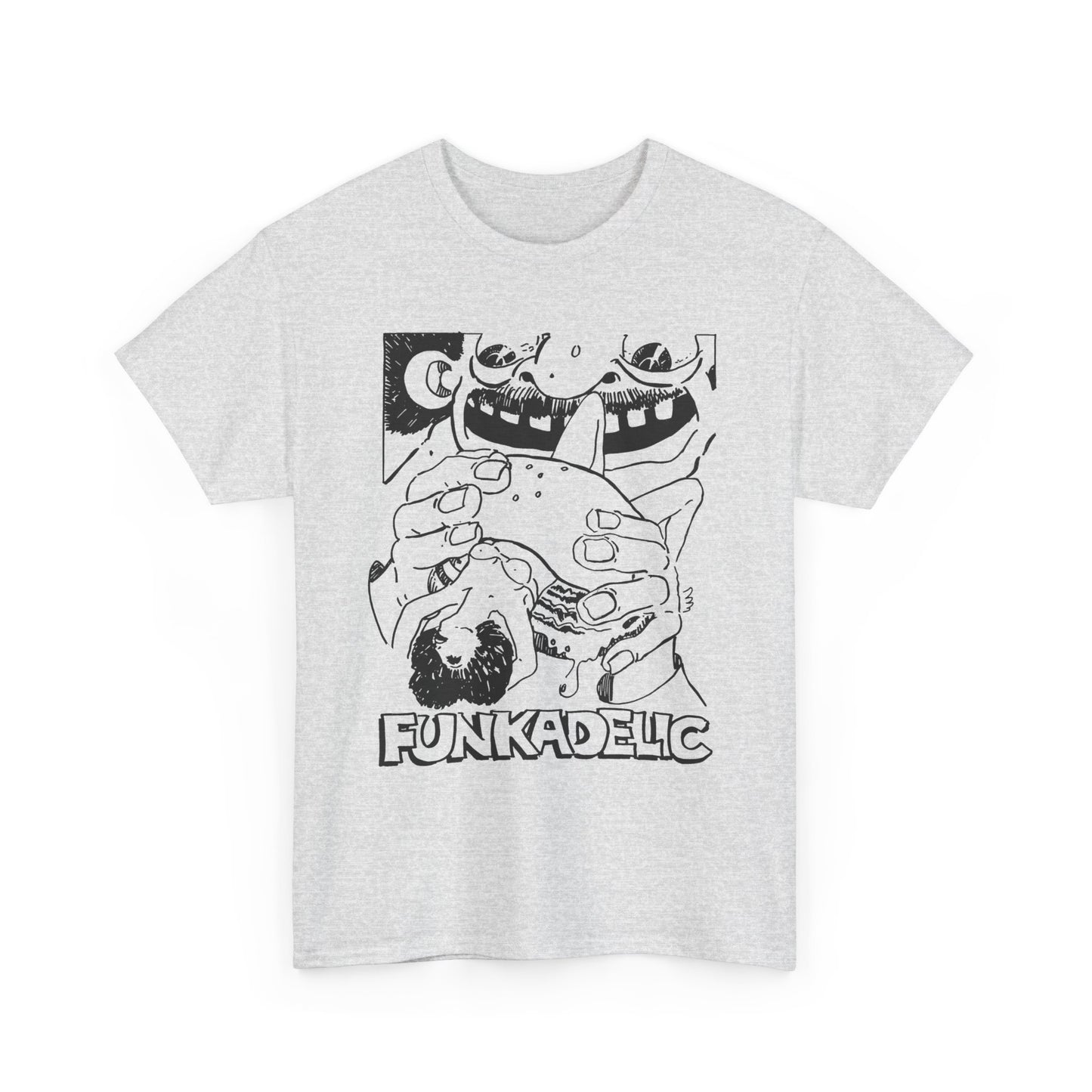 1970s ad for funkadelic's let's take it to the stage album custom edit tshirt