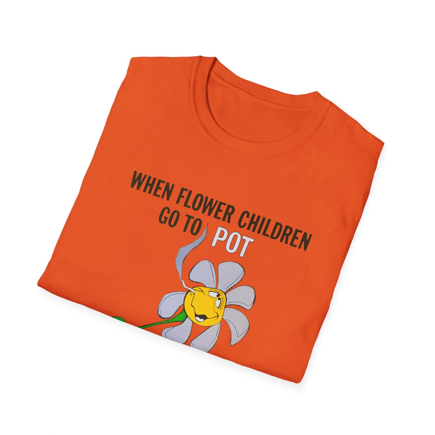 1960s/70s anti drug poster when flower children go to pot, they become blooming idiots? by smartset smarteen s.o.s tshirt