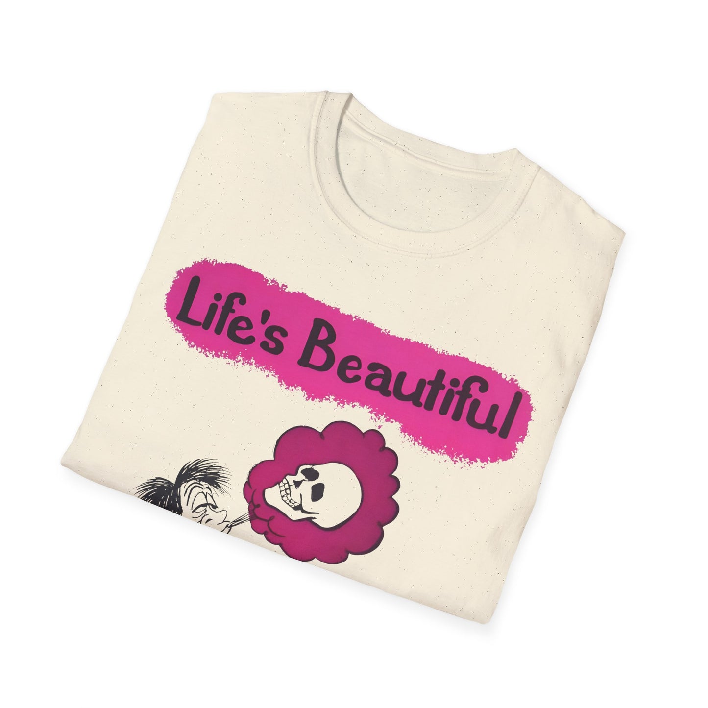 1960s/70s anti-drug poster tshirt "life's beautiful, why blow it?" by smartset smarteen s.o.s tshirt