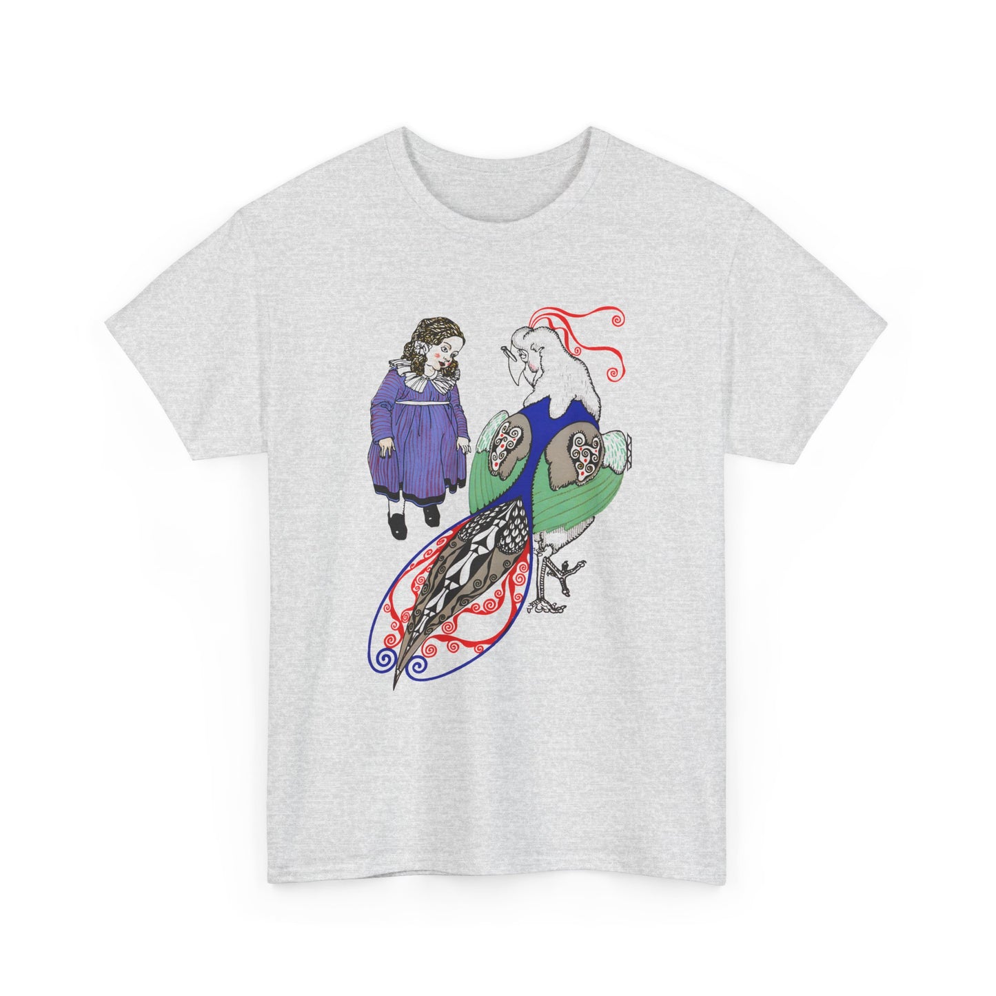 1911 josef von diveky tha magic bird (der wundervogel) color lithograph reproduction tshirt