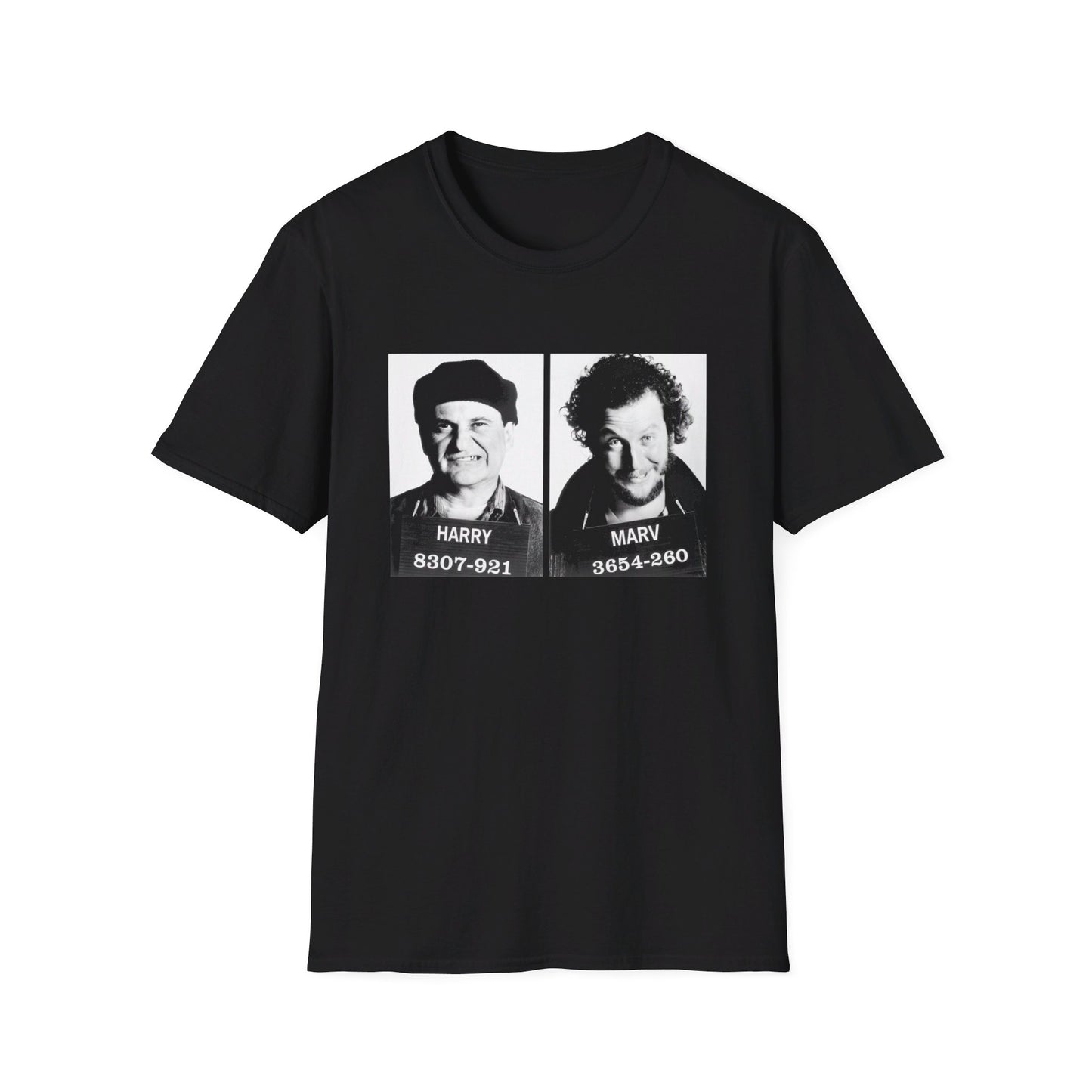 harry and marv mugshot home alone christmas tshirt