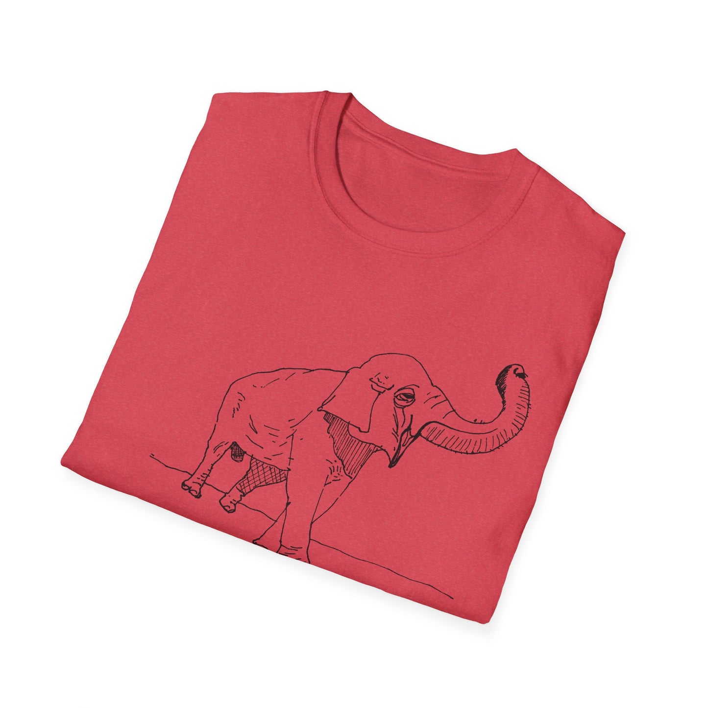 original drawing elephant kicks heroin habit reference to xiguang the elephant tshirt
