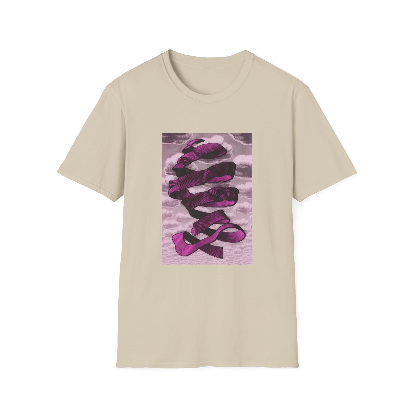 1955 m.c escher rind in pink tshirt