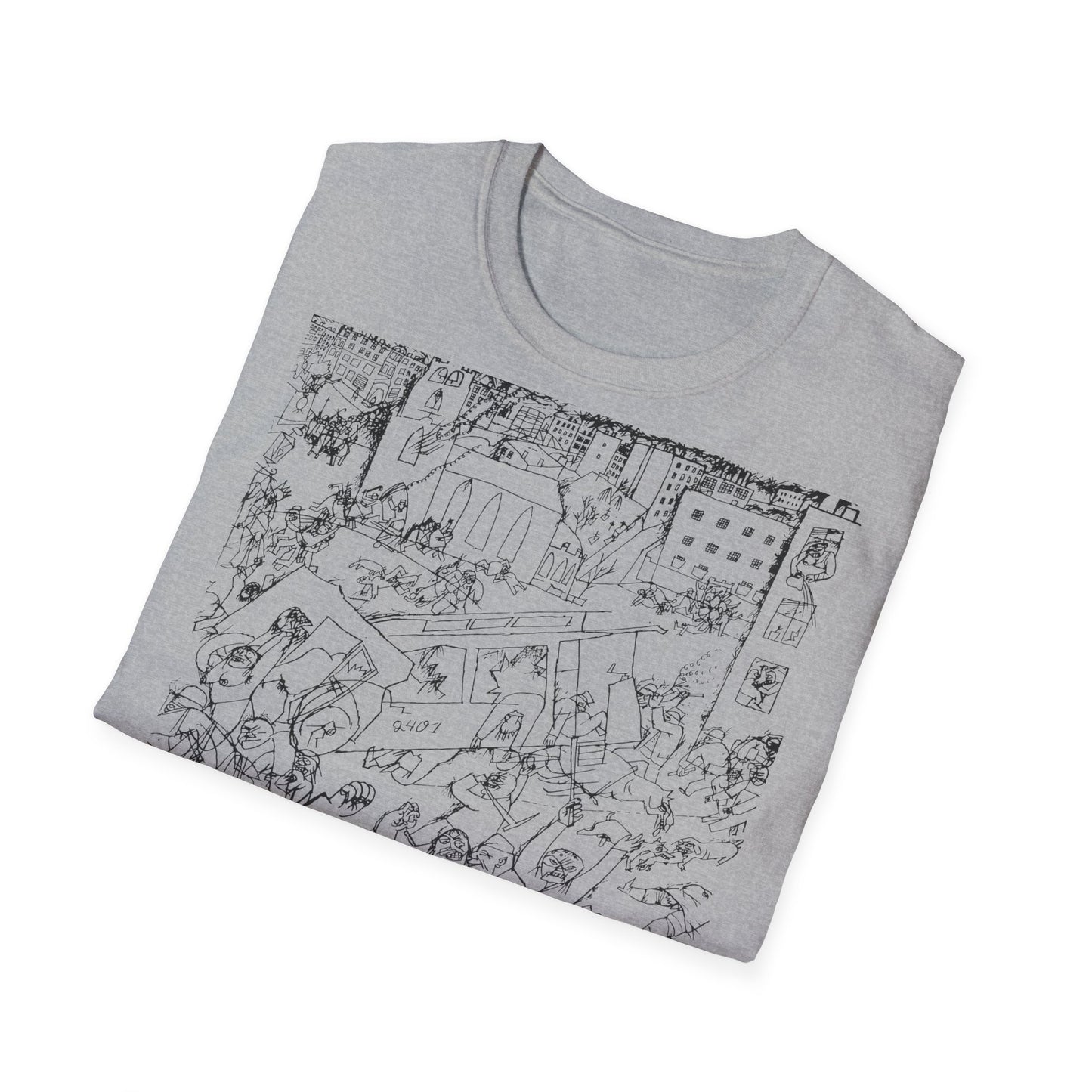 1919 george grosz drawing pandemonium on a tshirt, shipped from the UK