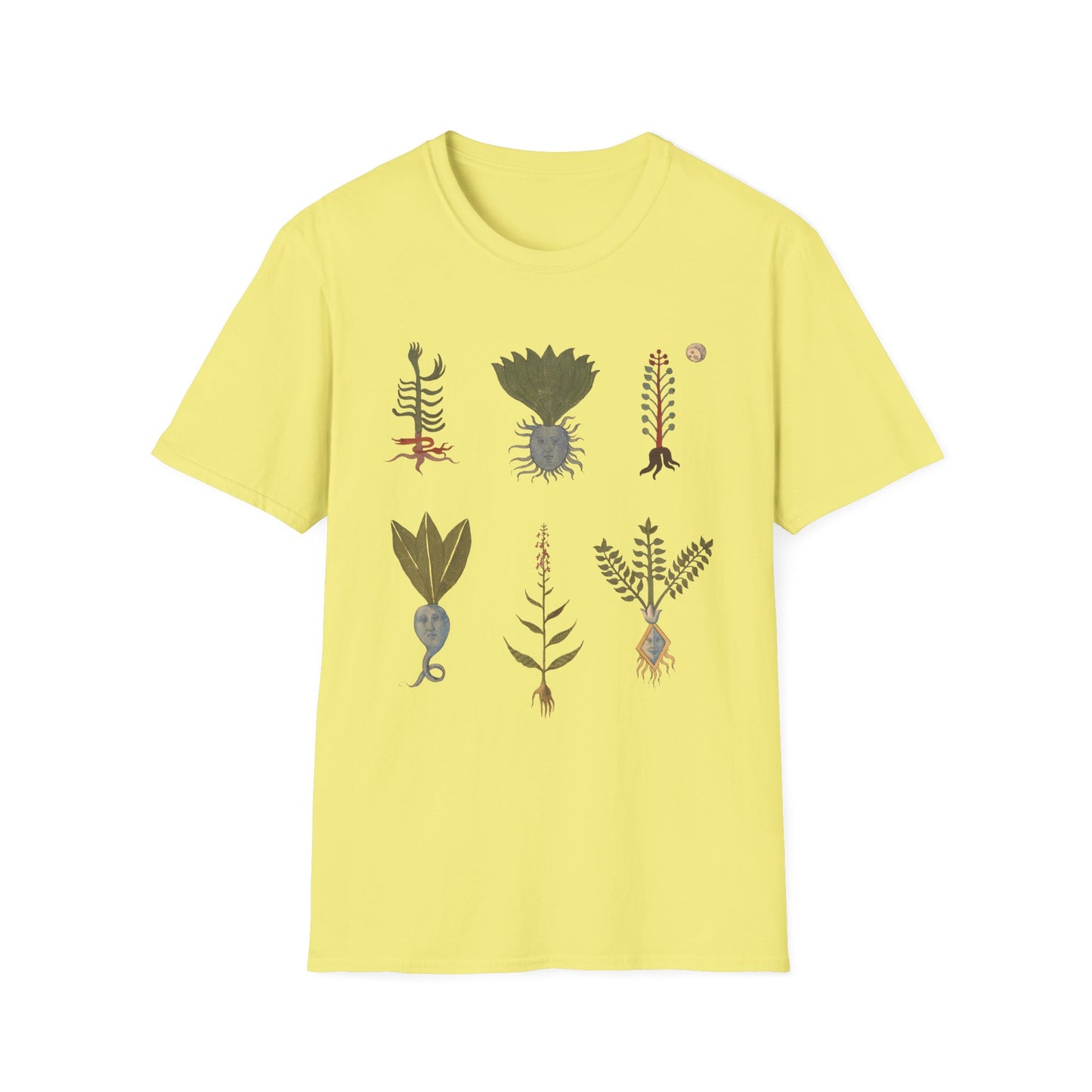 plants with human features images from the erbario 15th-century herbal illustration guide from northern italy tshirt