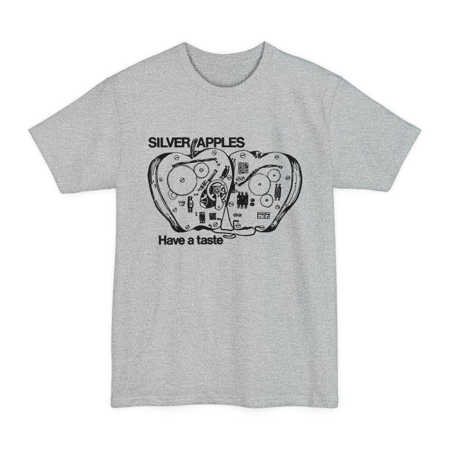 oversized silver apples 1968 have a taste unisex tall beefy tshirt