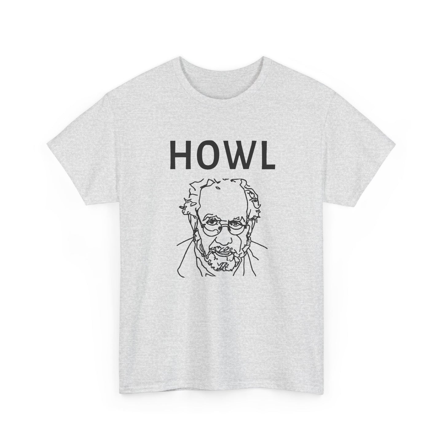 1956 book cover for howl by allen ginsberg custom edit tshirt