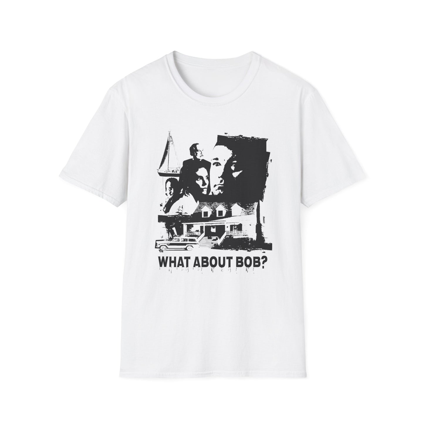 what about bob? 1991 family comedy movie fan art scary collage tshirt