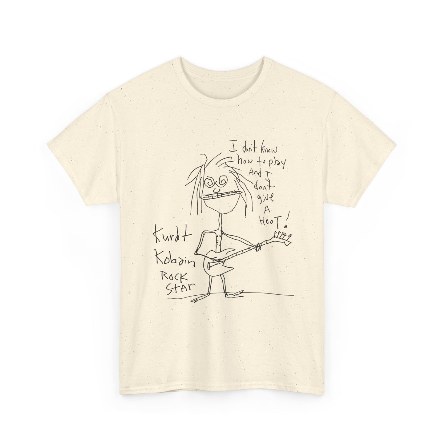 1992 kurt cobain self portrait reproduction tshirt