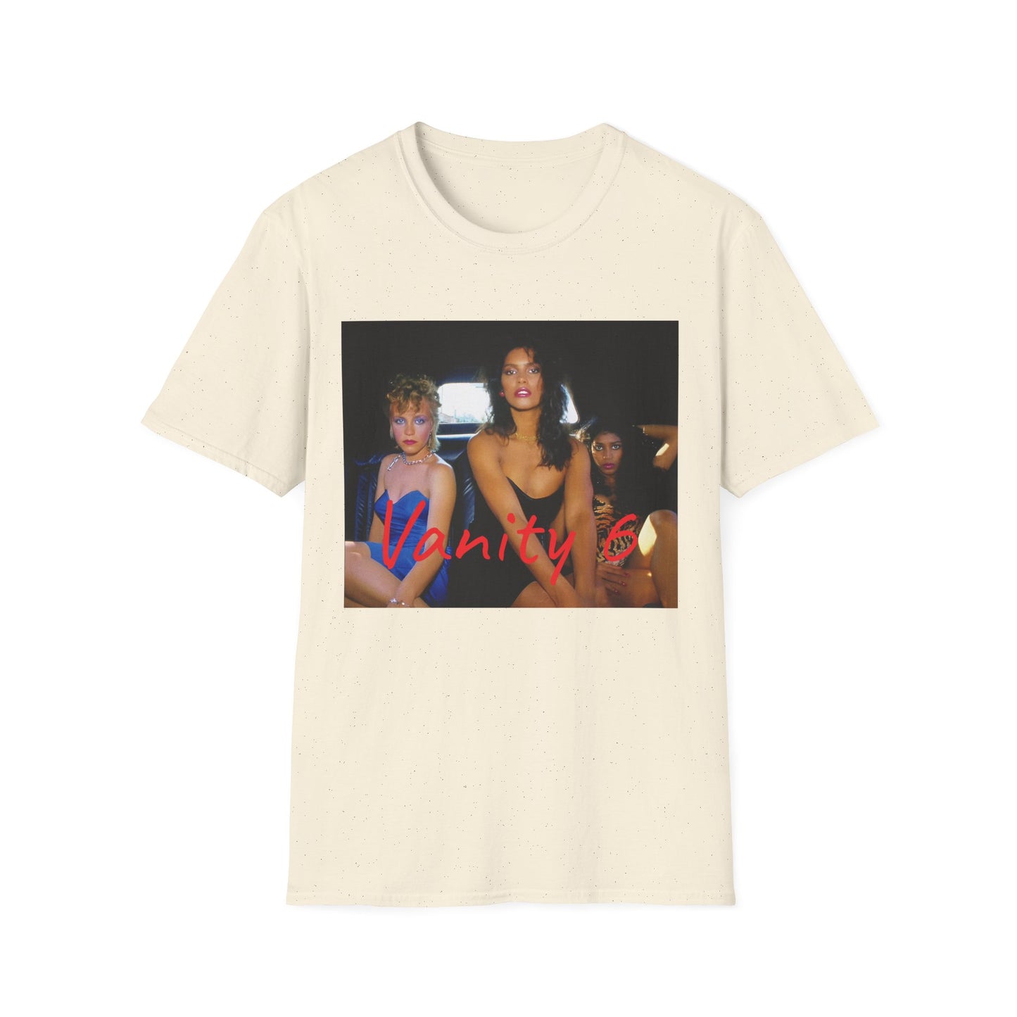 vanity 6 in a limousine tshirt