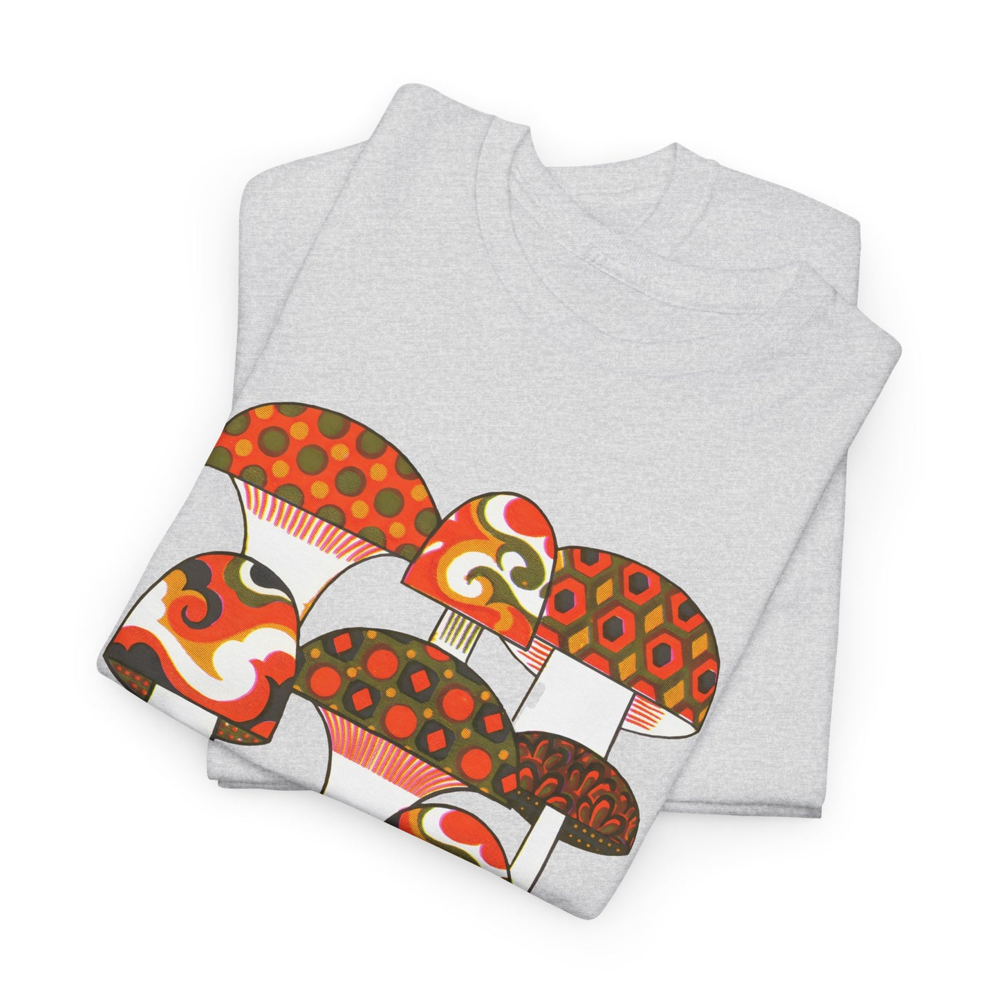 1970s mushrooms by george briard tshirt