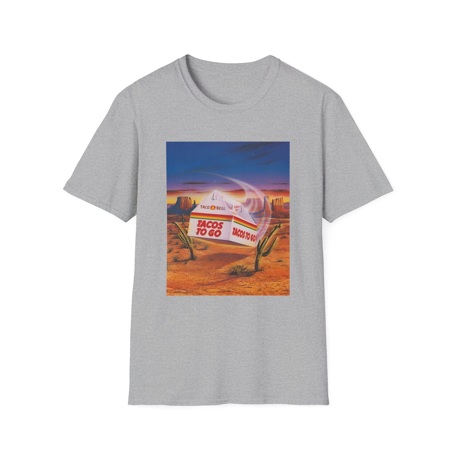 1980s retro taco bell advertisement tshirt
