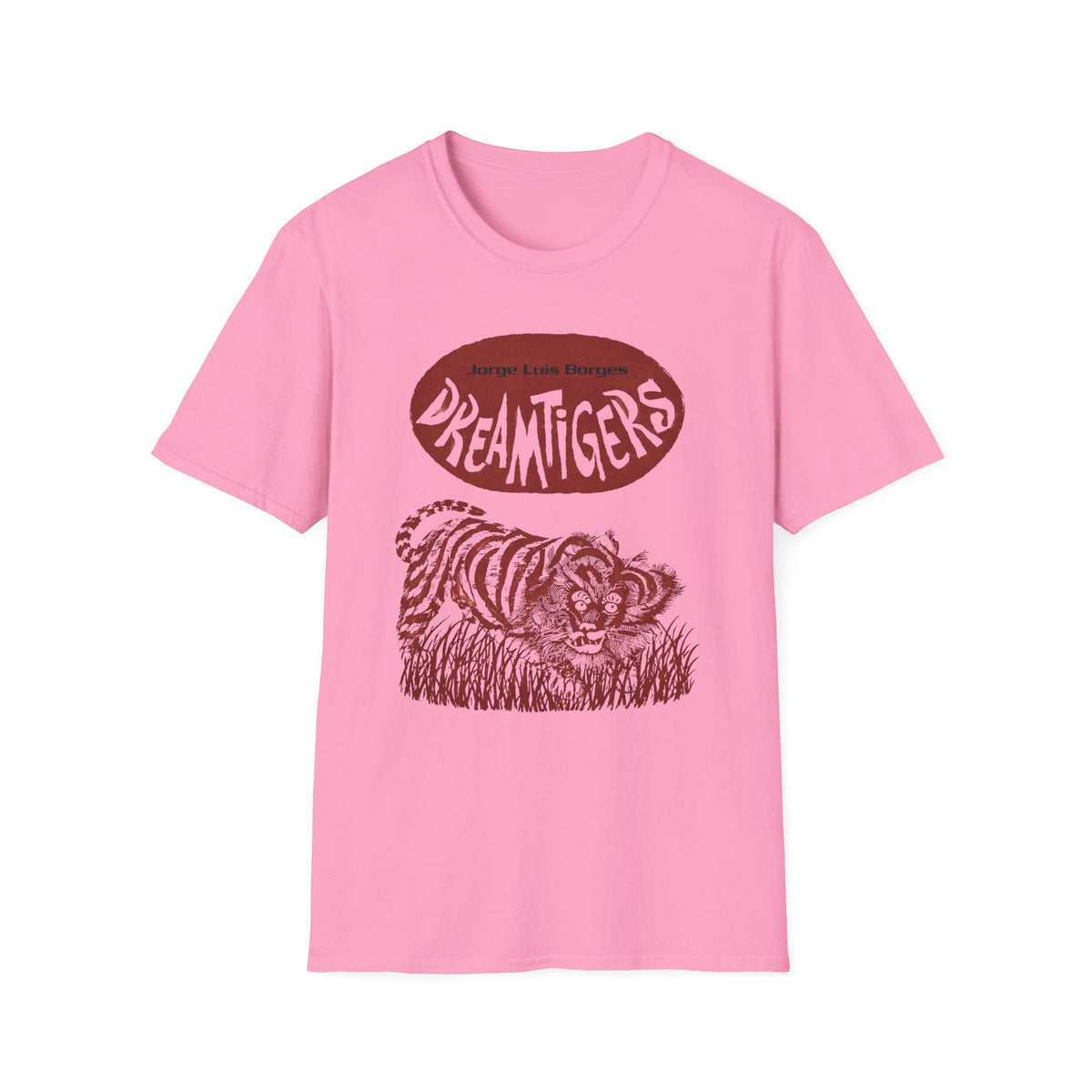 jorge luis borges 1960s dreamtigers book cover tshirt