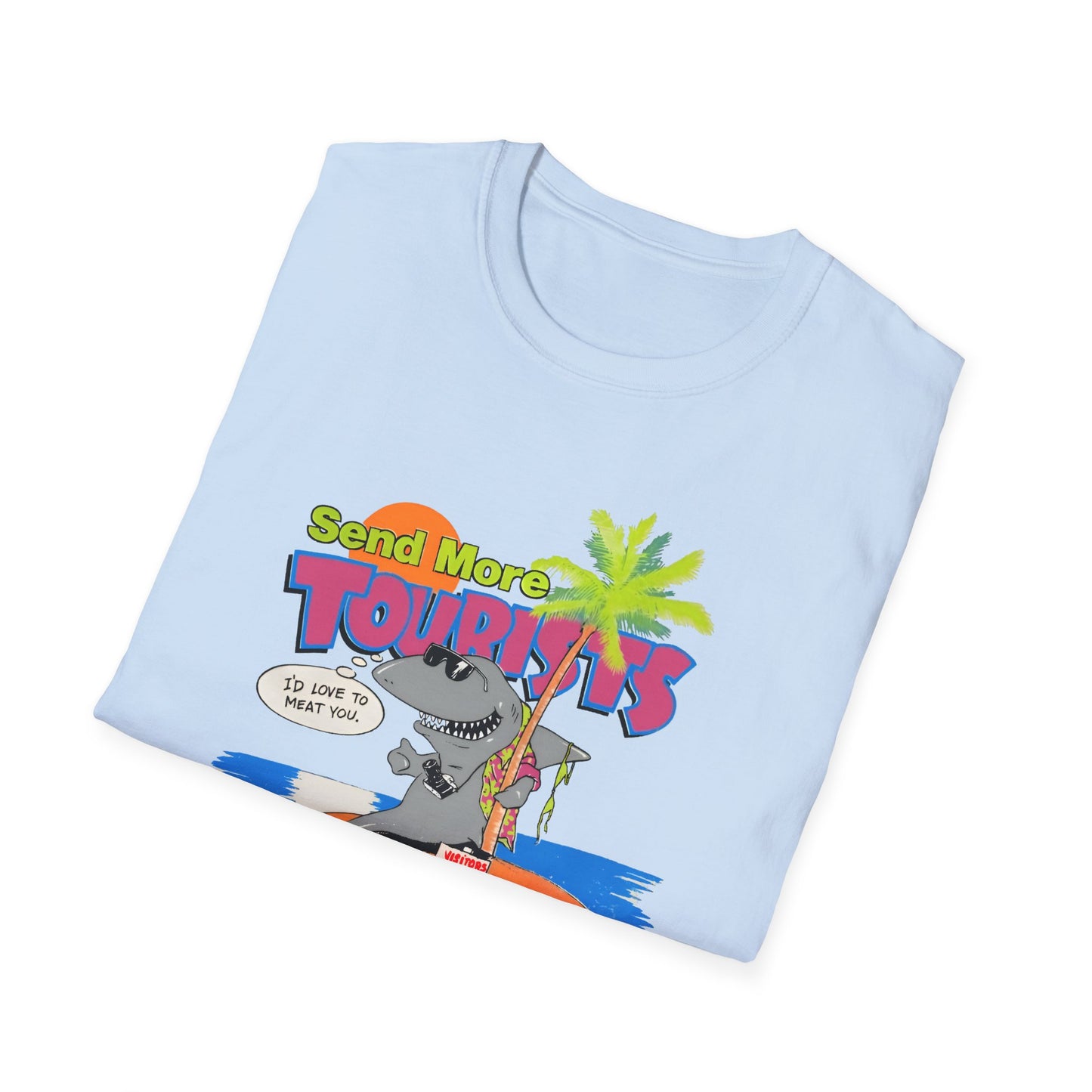 vintage 1980s send more tourists graphic tshirt