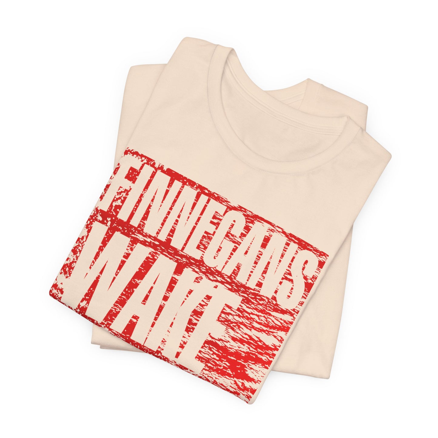 james joyce finnegans wake in red tshirt
