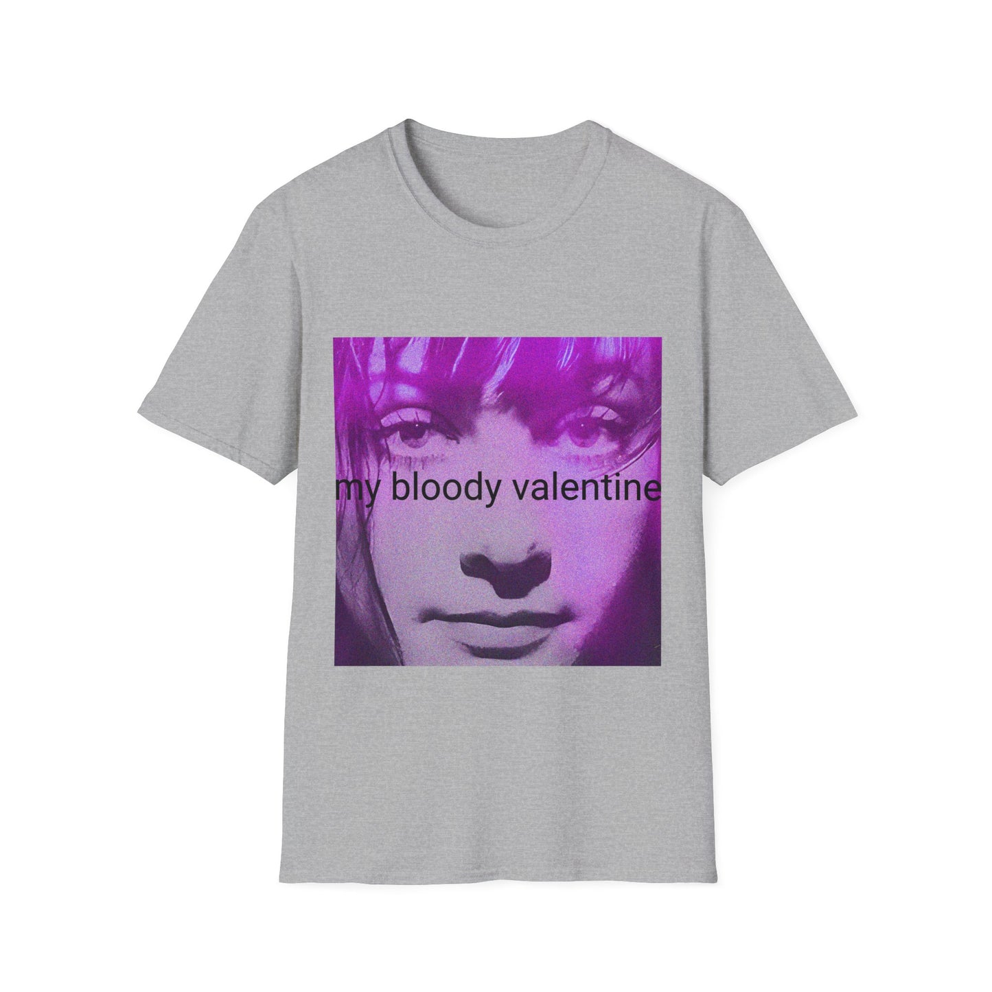 my bloody valentine belinda butcher close up in purple tshirt