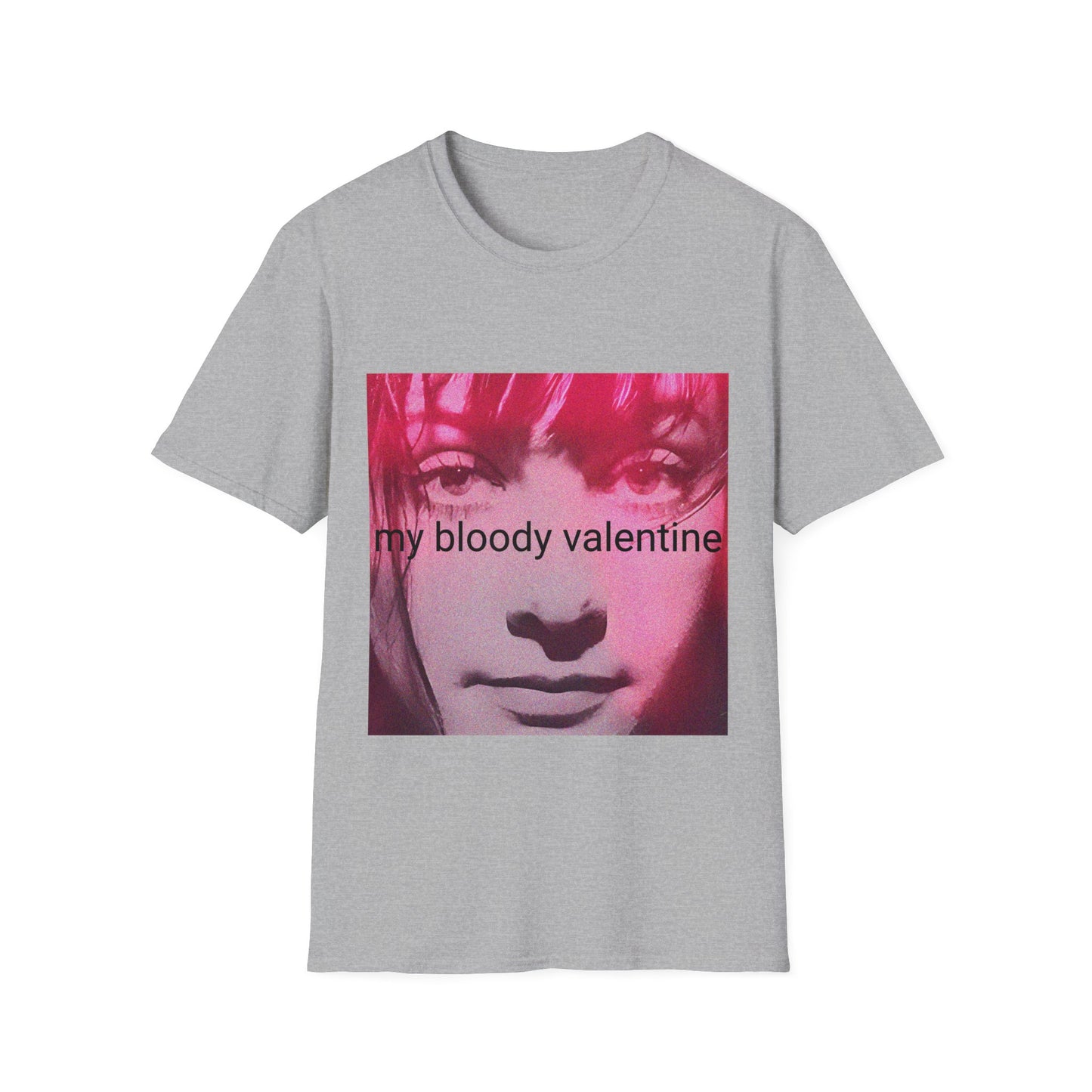 my bloody valentine belinda butcher close up in pink tshirt