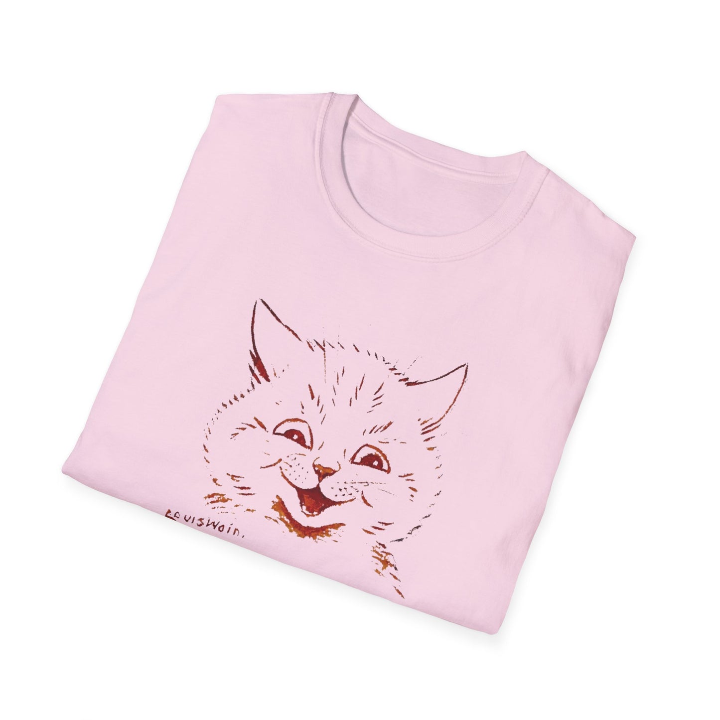 1924 louis wain cat painting i am happy because everyone loves me tshirt