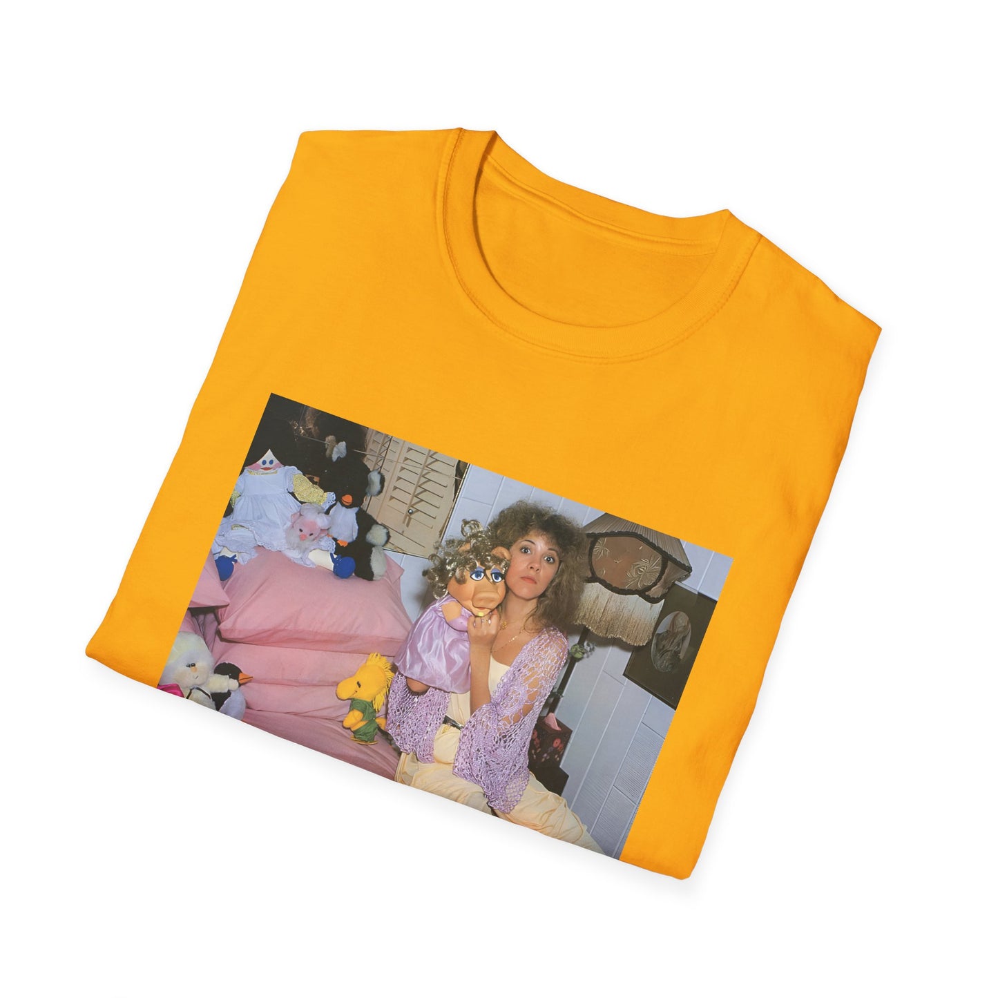 stevie nicks and miss piggy photo tshirt, unisex softstyle