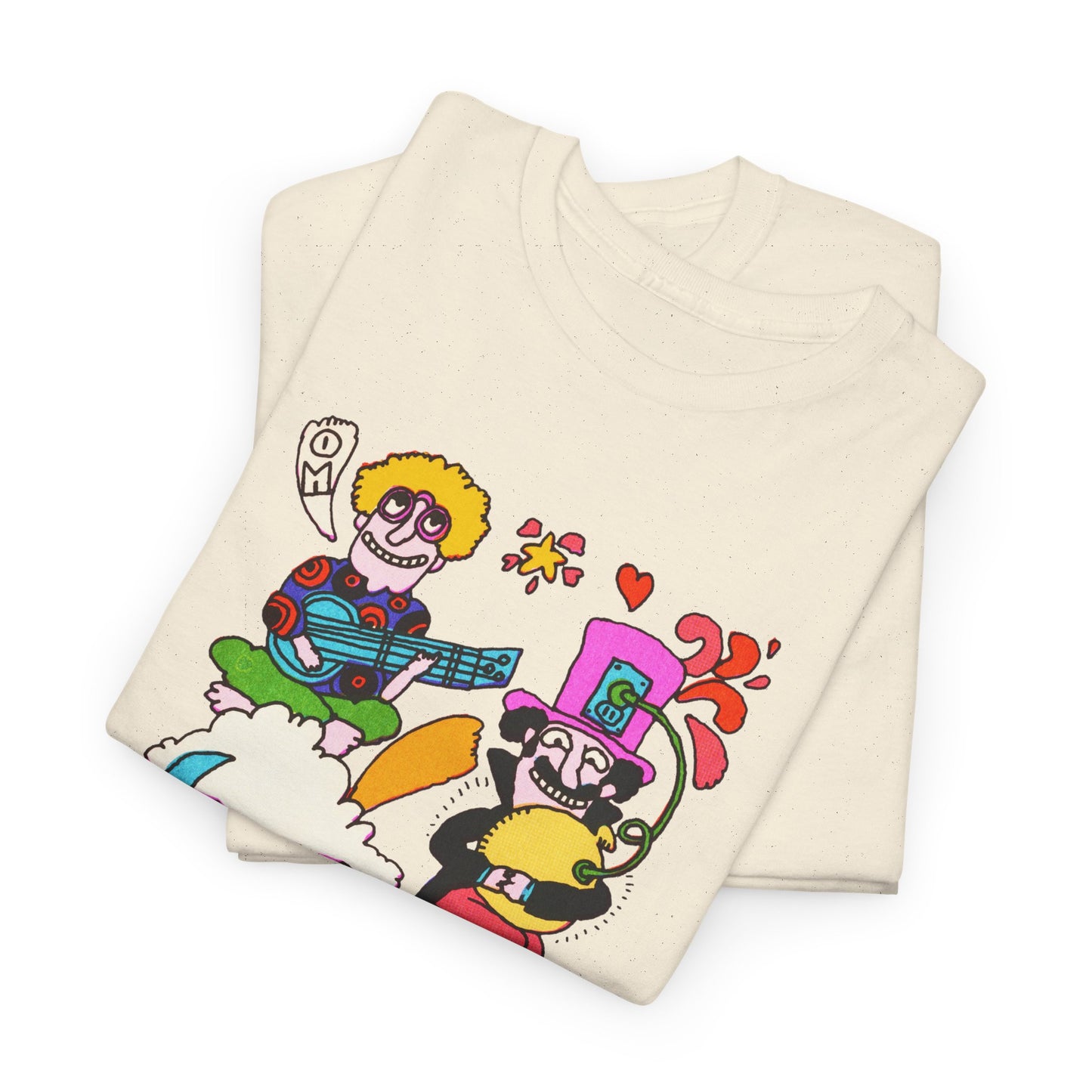 1971 psychedelic mother goose illustration reproduction tshirt