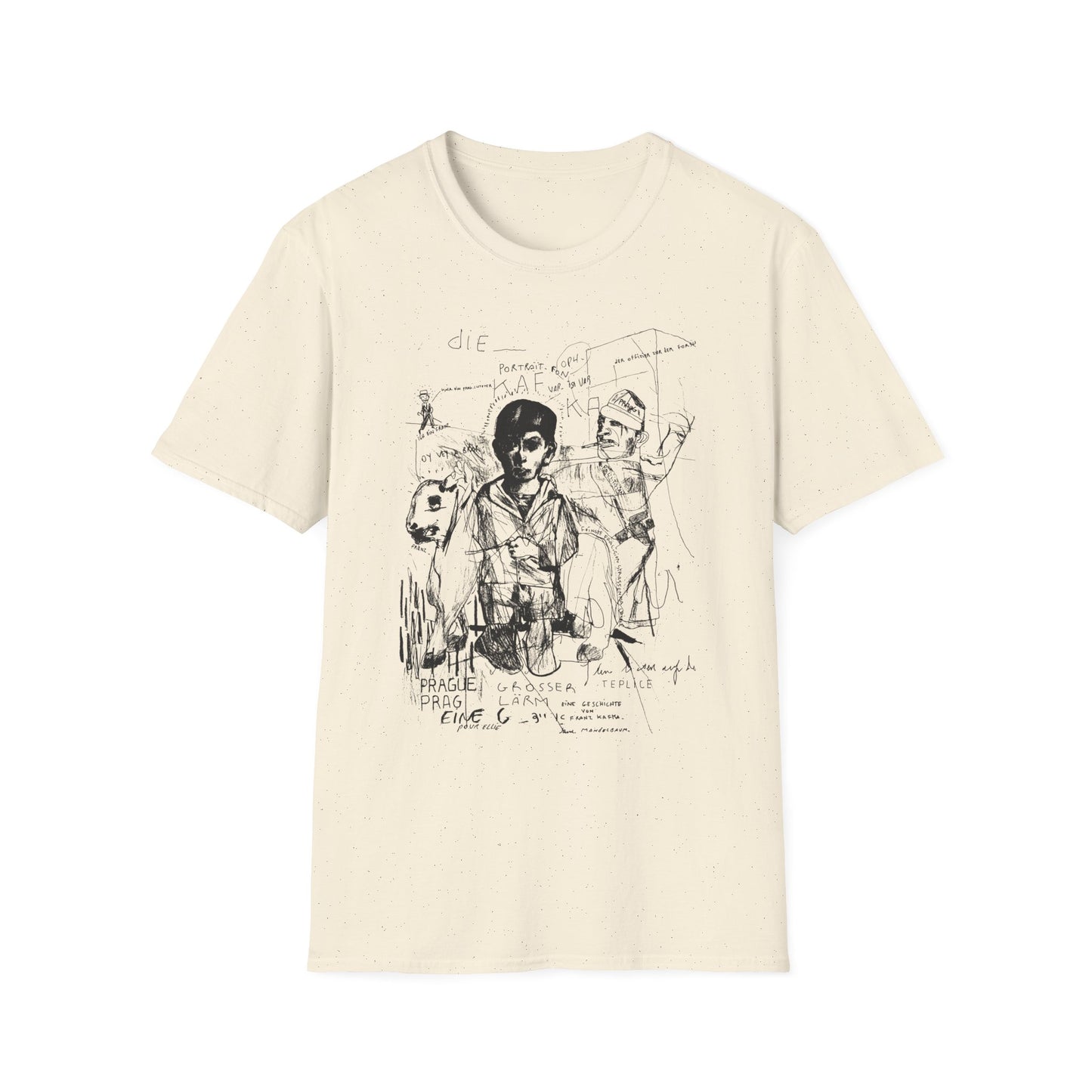 1985 stephane mandelbaum drawing die portrait von kafka tshirt