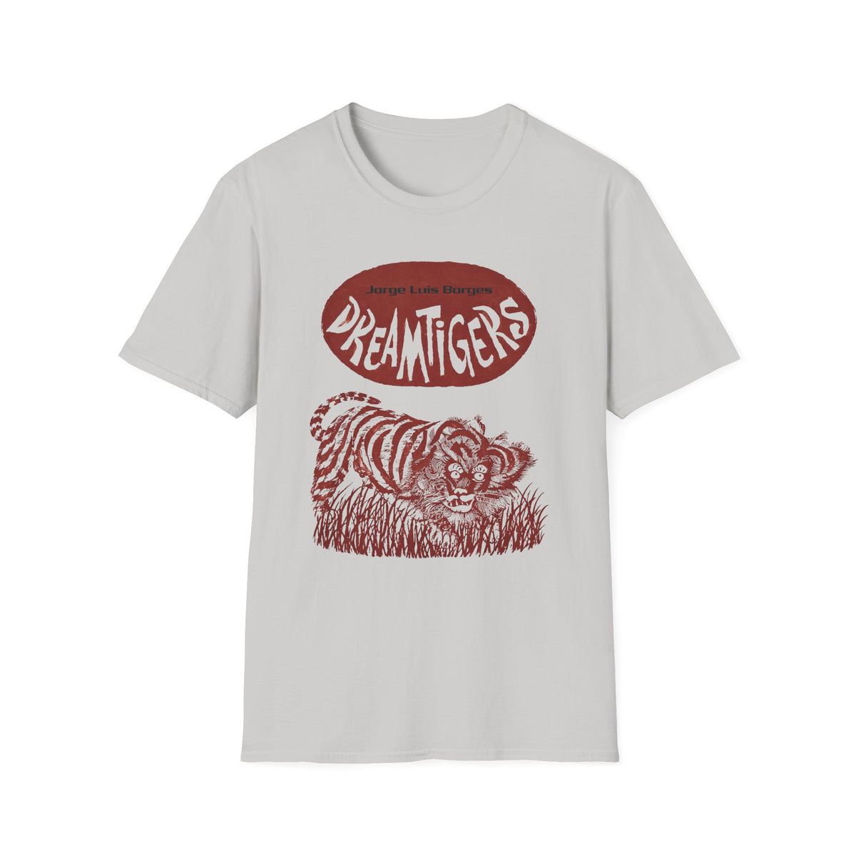 jorge luis borges 1960s dreamtigers book cover tshirt