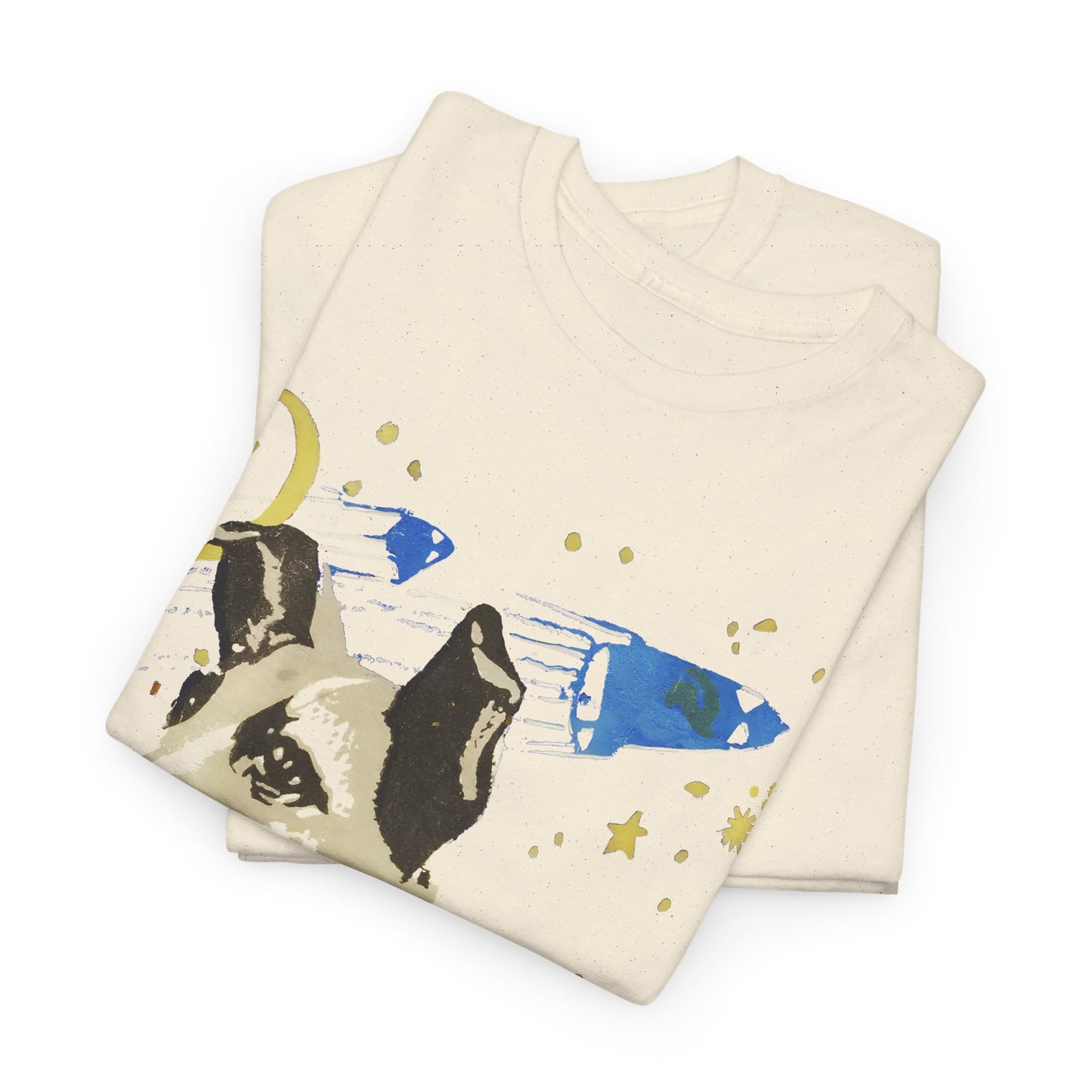 1950s laika the poor russian dog sent to space cigarette package graphic reproduction tshirt