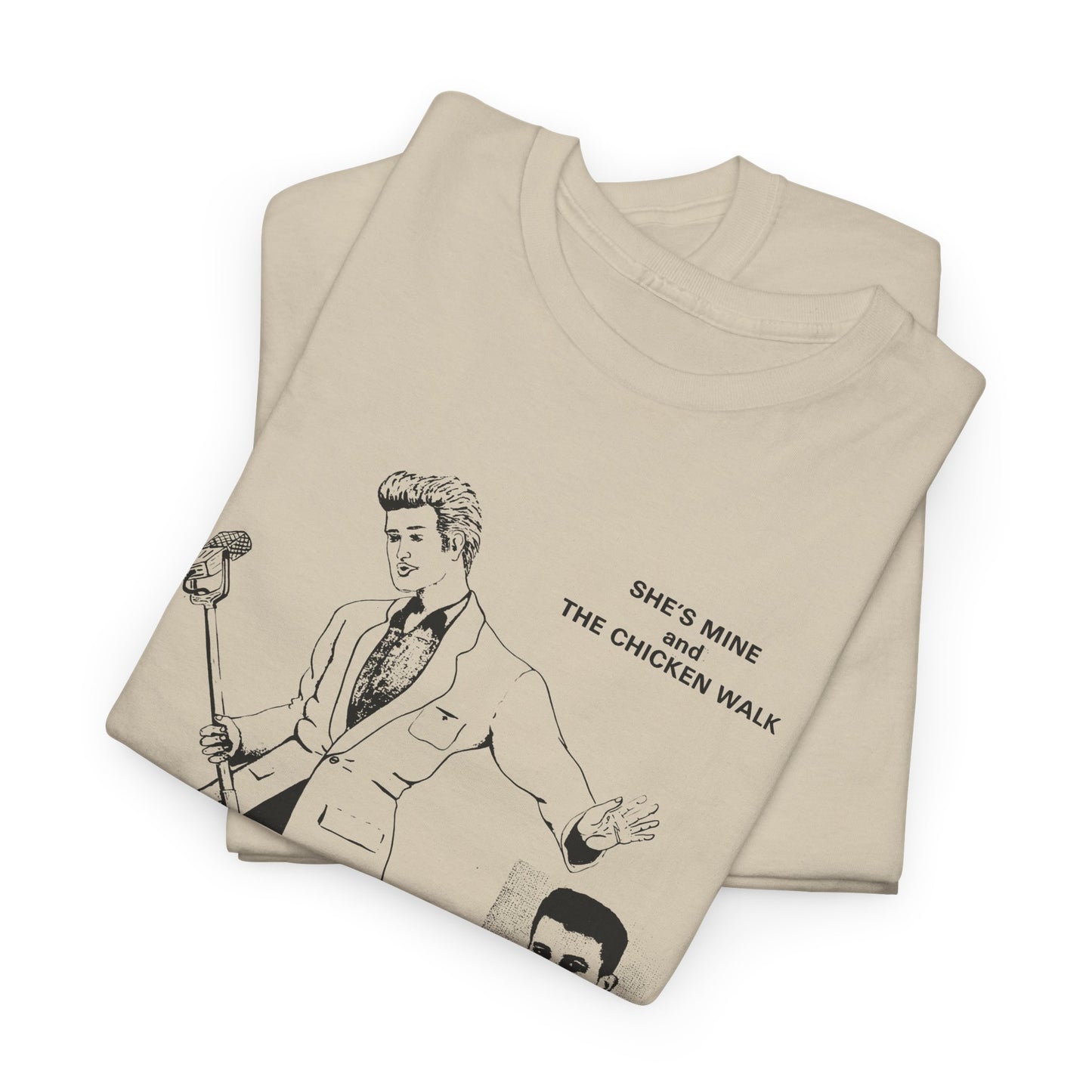 1980s hasil adkins chicken walk record cover tshirt