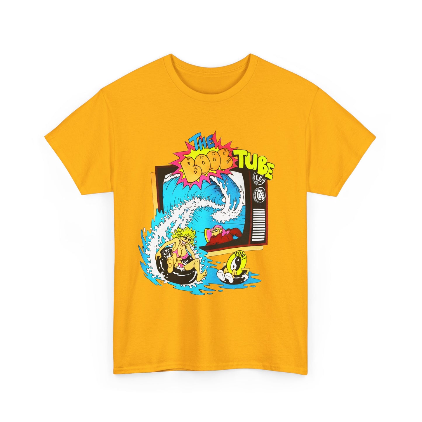 1980s boob tube surf style tv reproduction tshirt