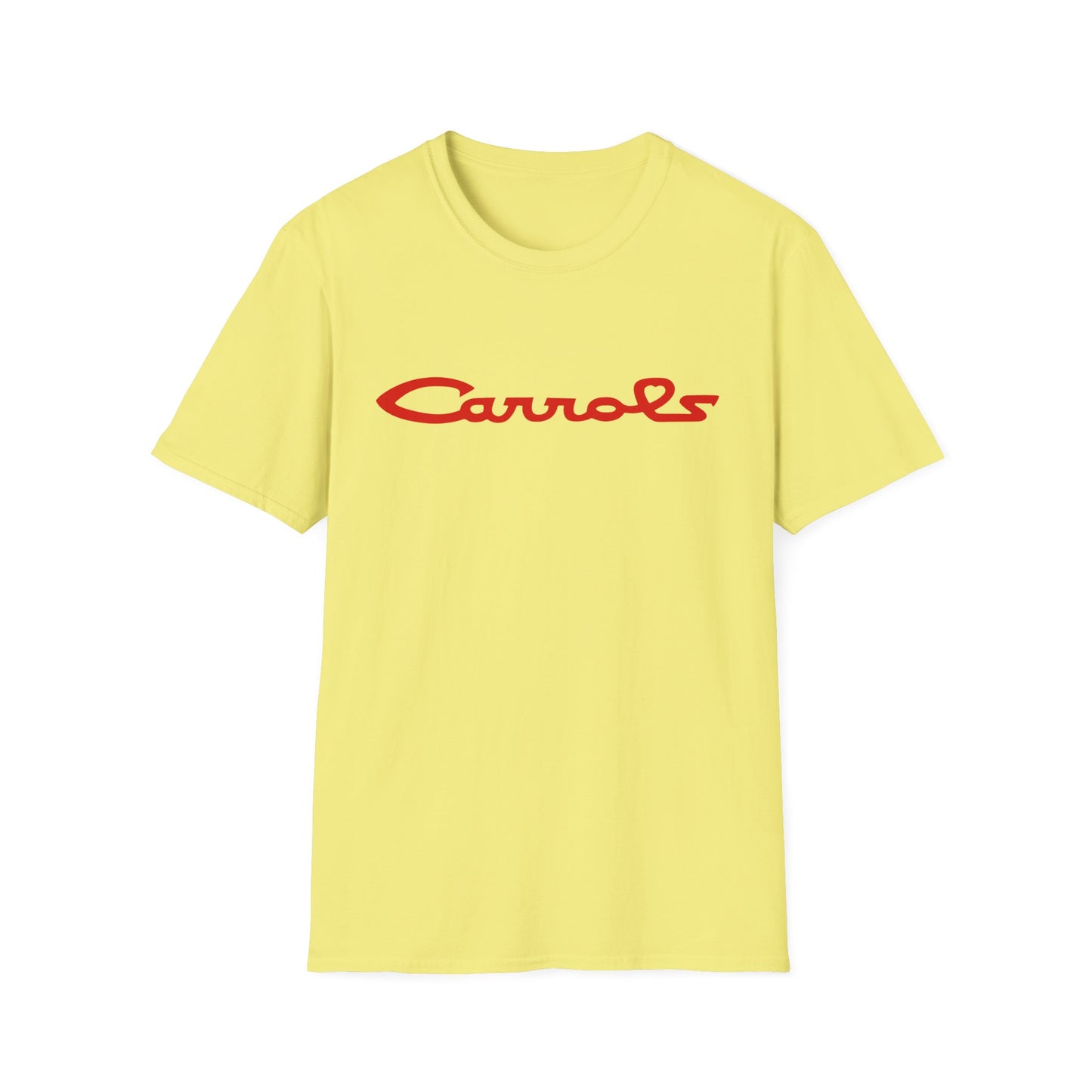 vintage defunct carrols fast food logo tshirt