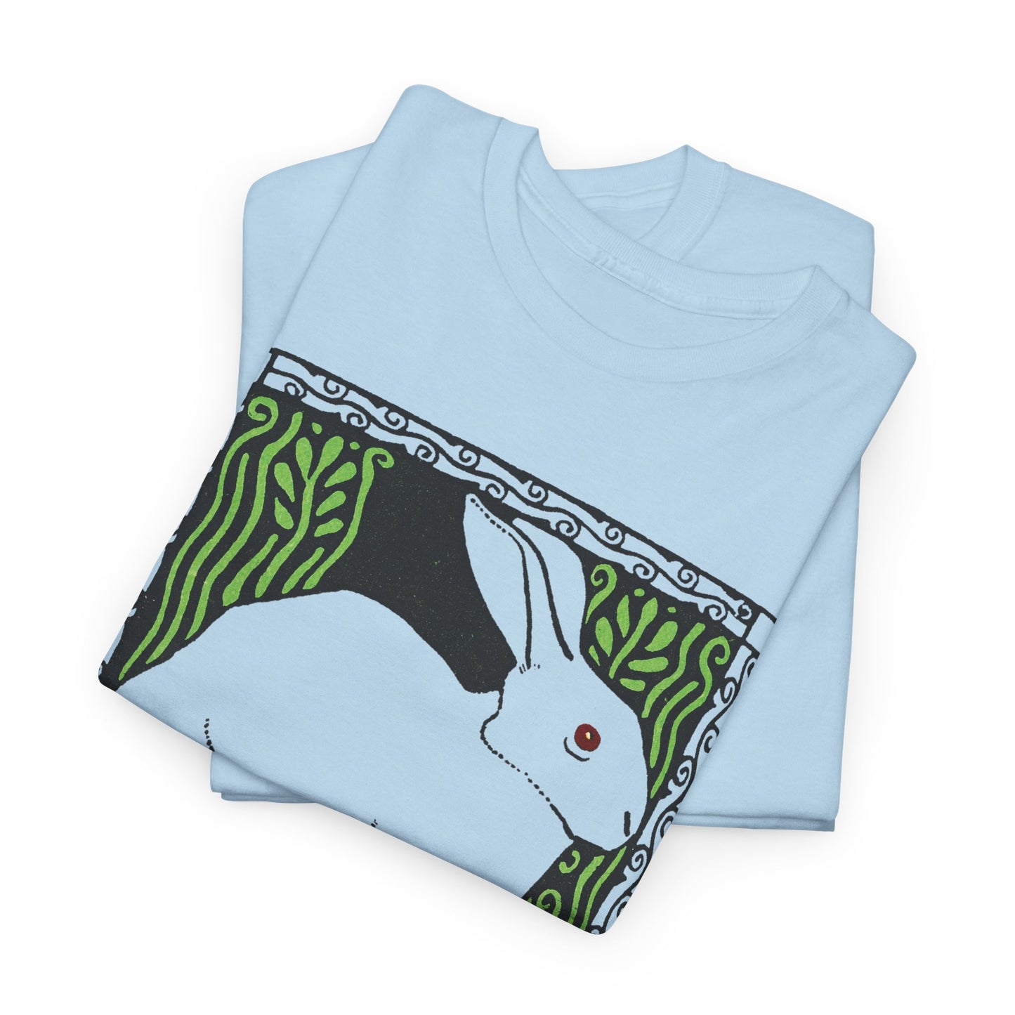 1909 josef von diveky happy easter (frohe ostern) color lithograph bunny reproduction tshirt