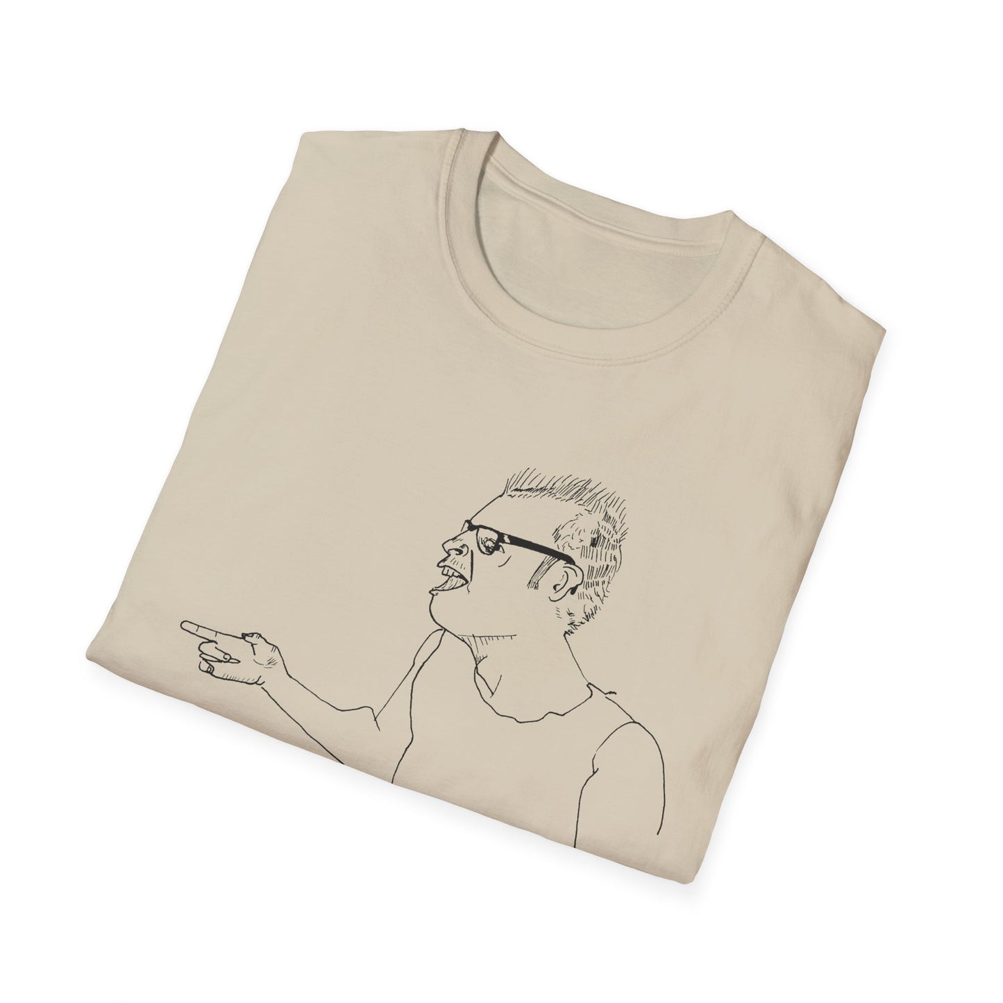 original drawing stick men with ray guns bobby soxx tshirt