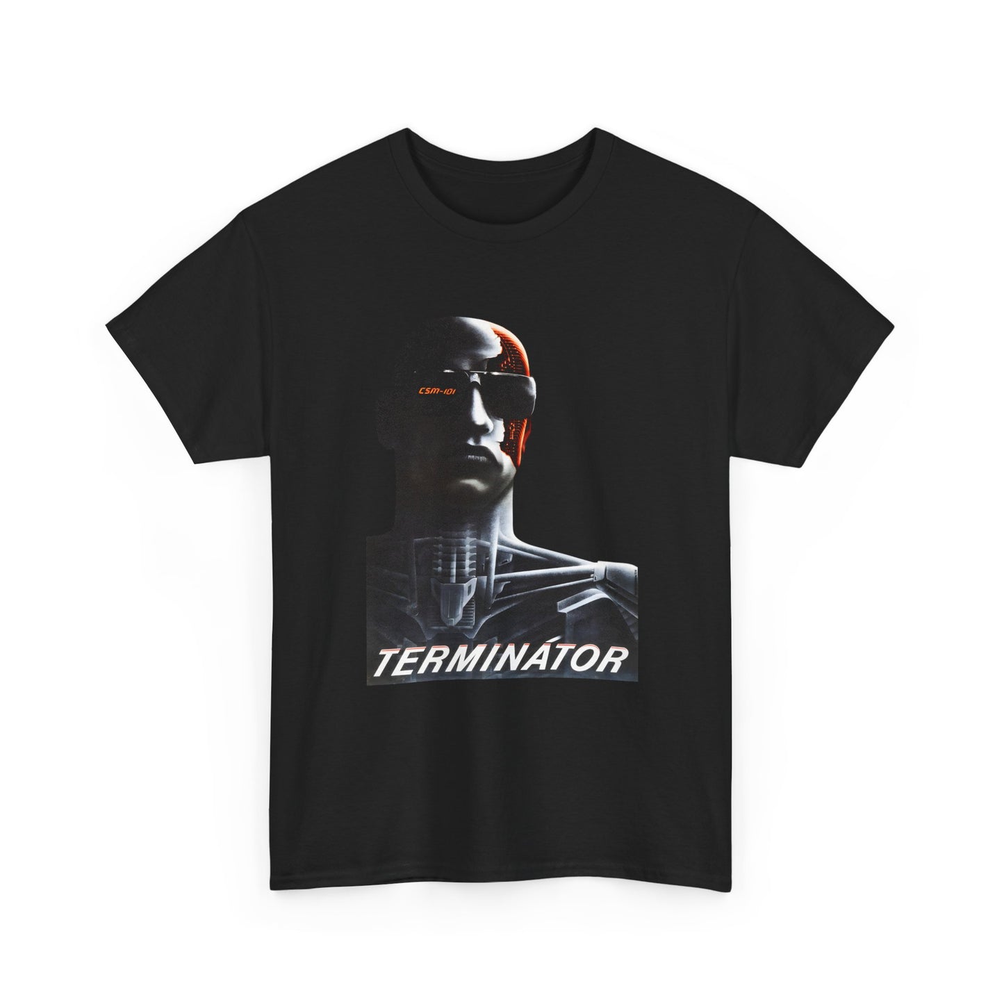 the terminator retro czech movie poster reproduction tshirt