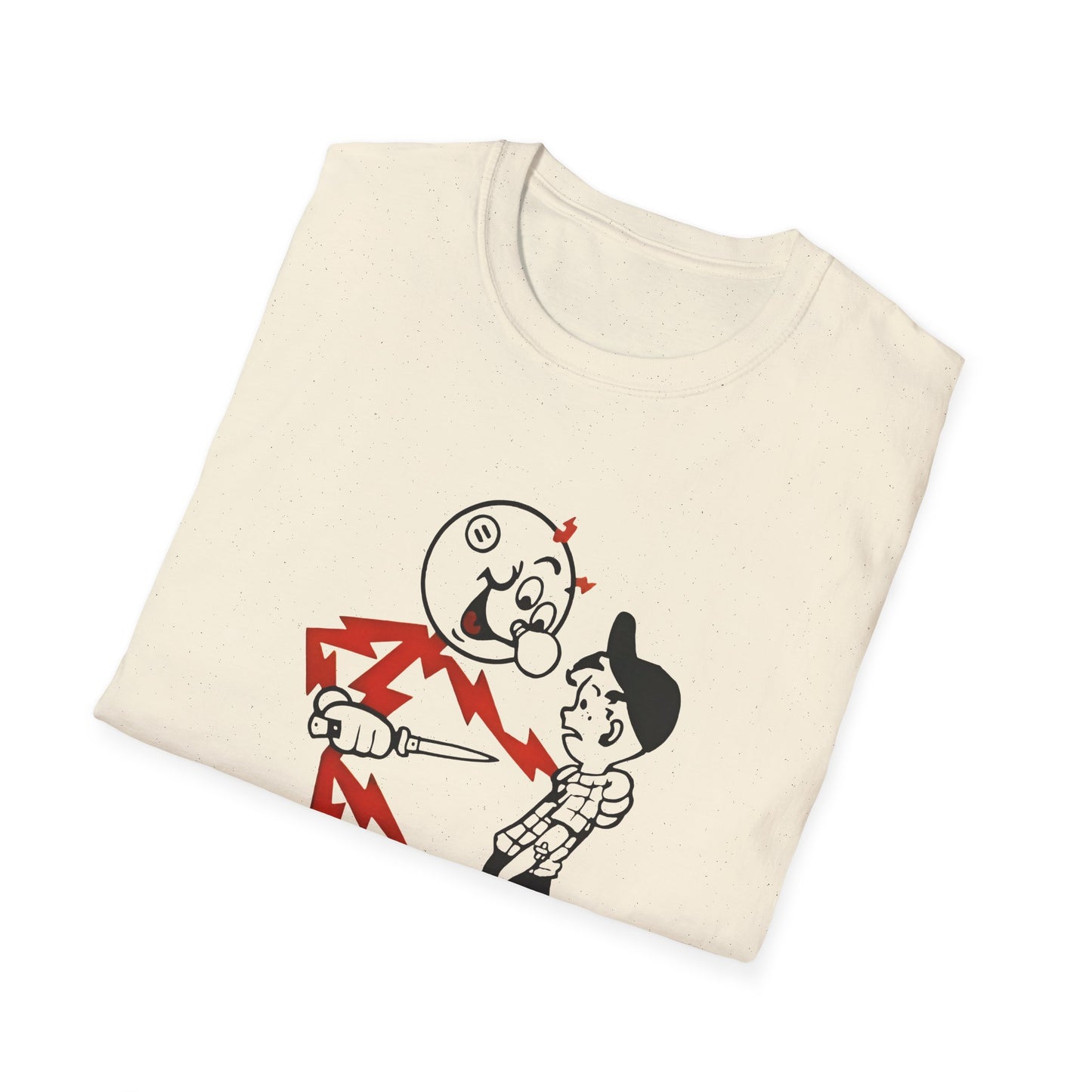 reddy kilowatt electricity will kill you vintage logo reproduction tshirt