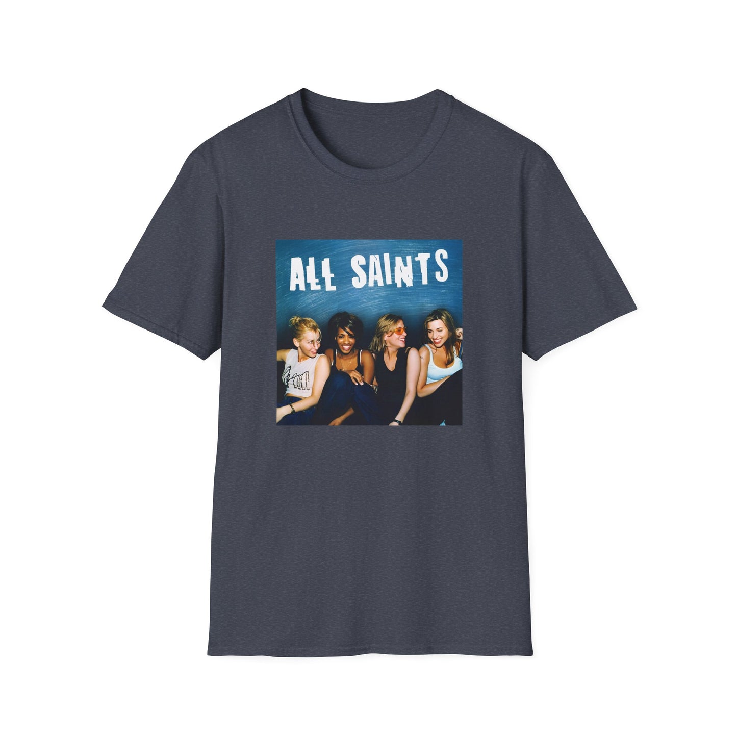 all saints on a couch on a tshirt