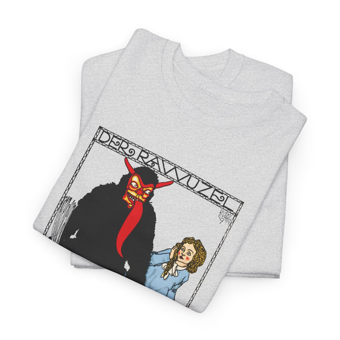 1911 josef von diveky the monster (der rawuzel) color lithograph reproduction tshirt