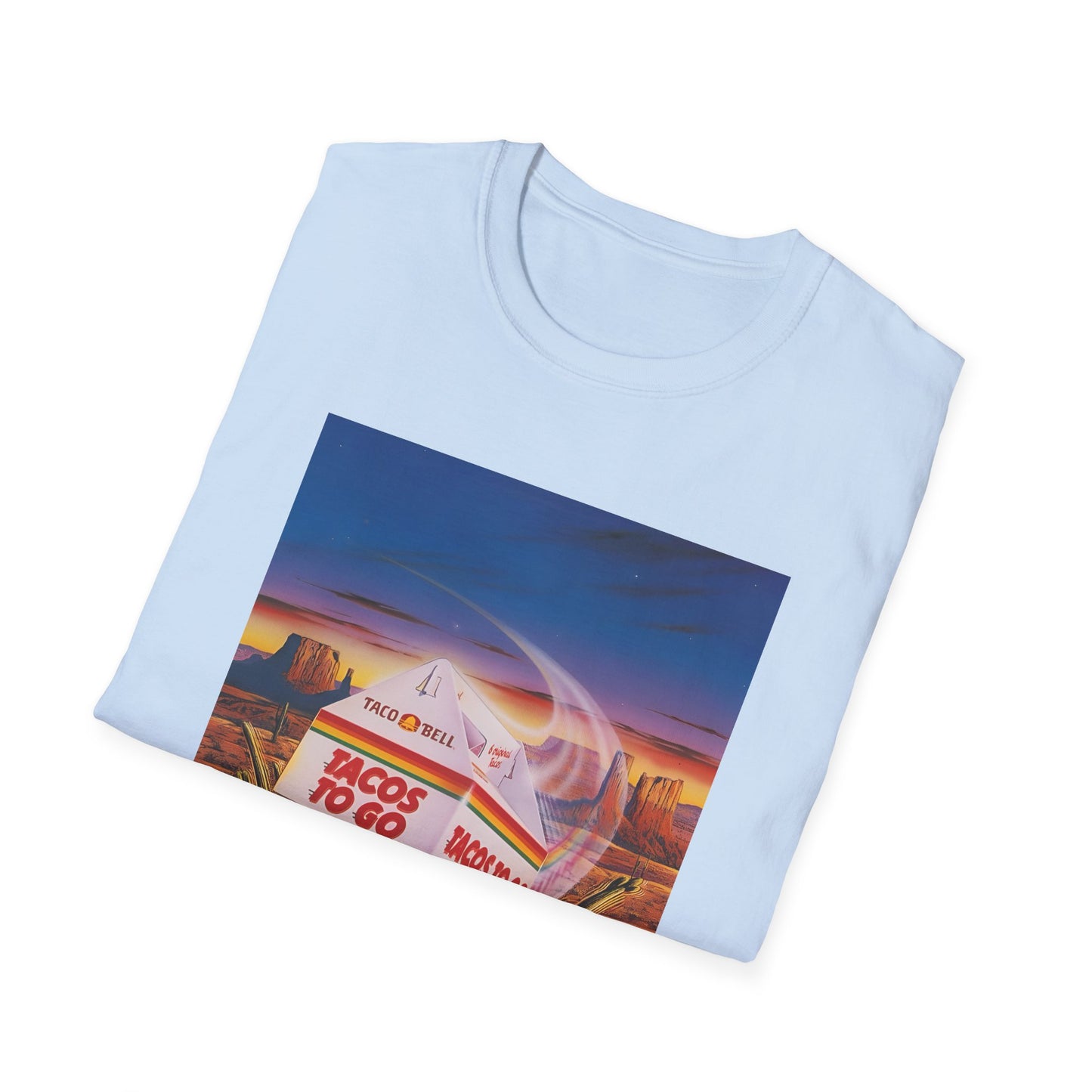 1980s retro taco bell advertisement tshirt