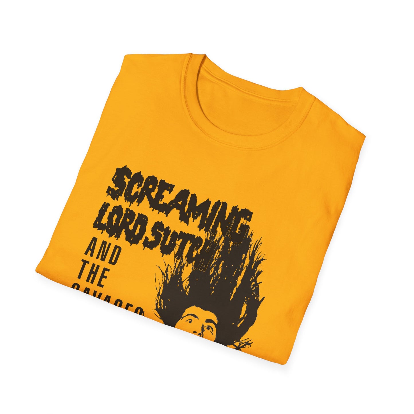 screaming lord sutch and the savages custom rock and roll tshirt