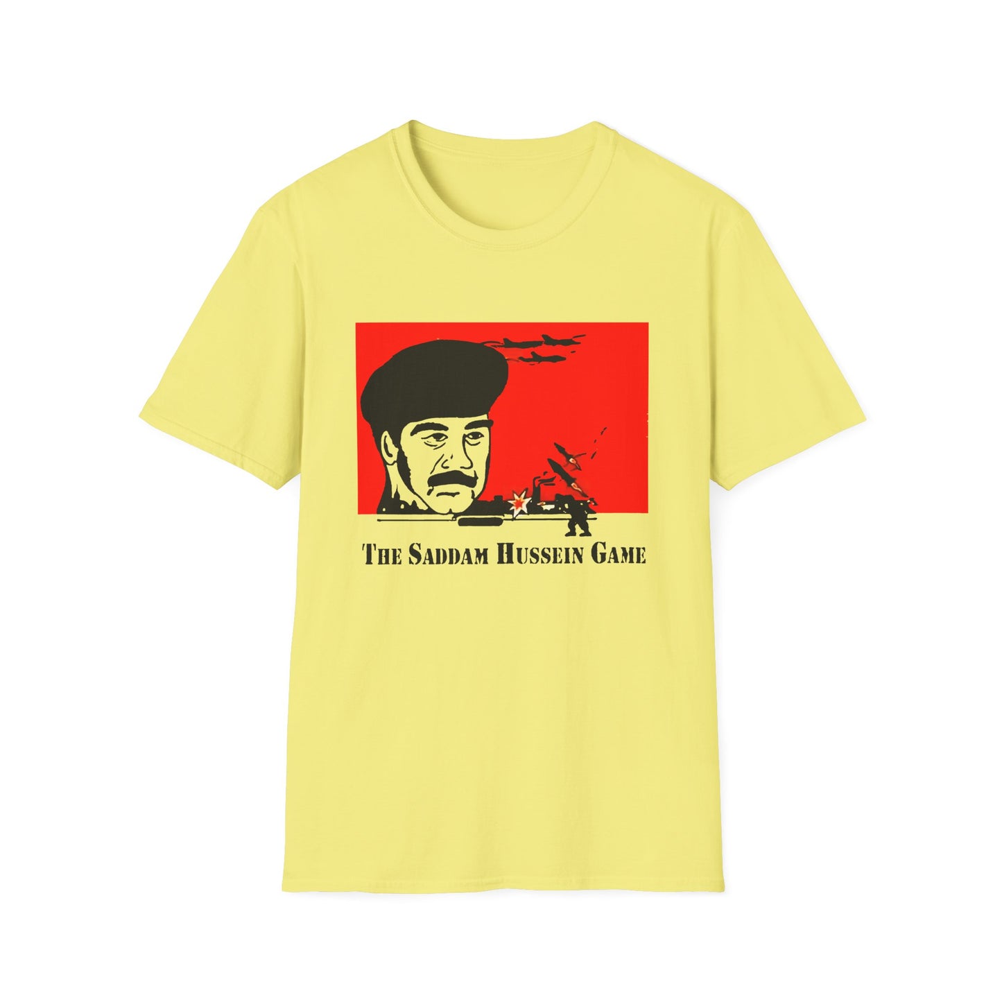the sadam hussein game 1991 fan art tshirt